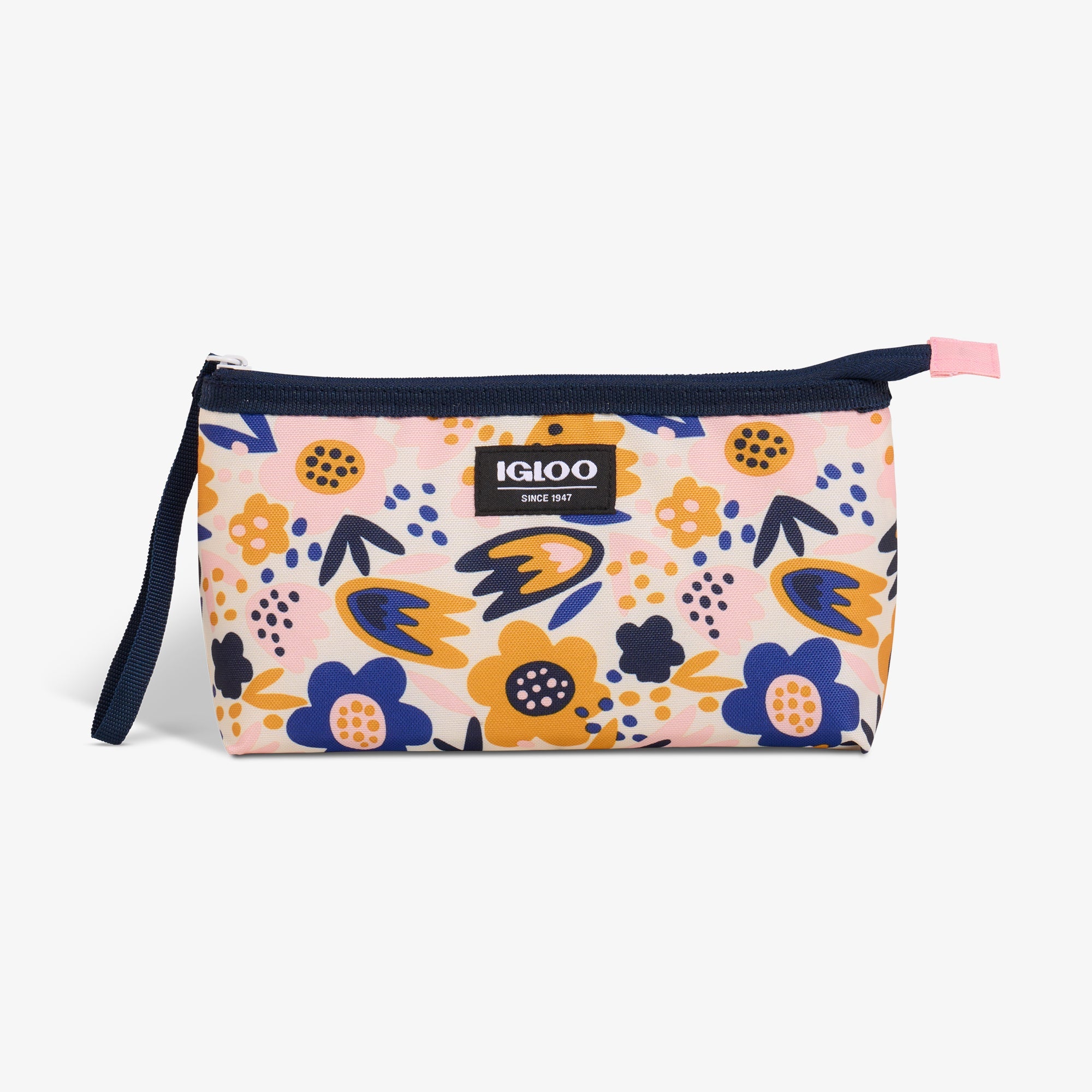 Kids Lunch Snack Bag W5 - Floral - Front View