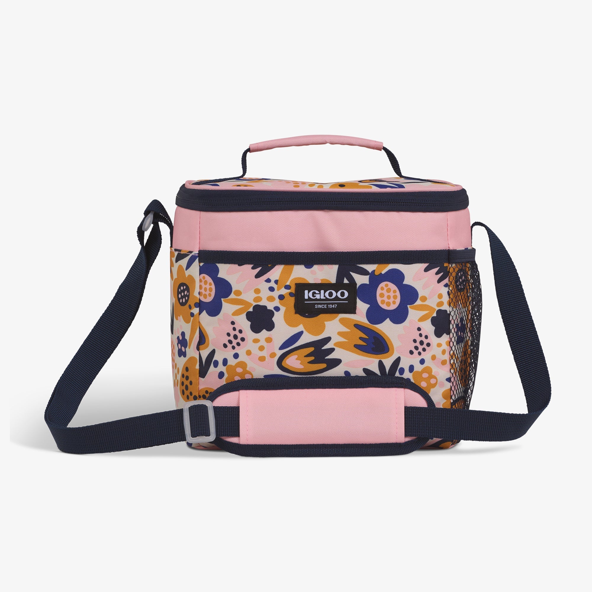Kids Square Lunch Bag Q1 - Floral - Front View