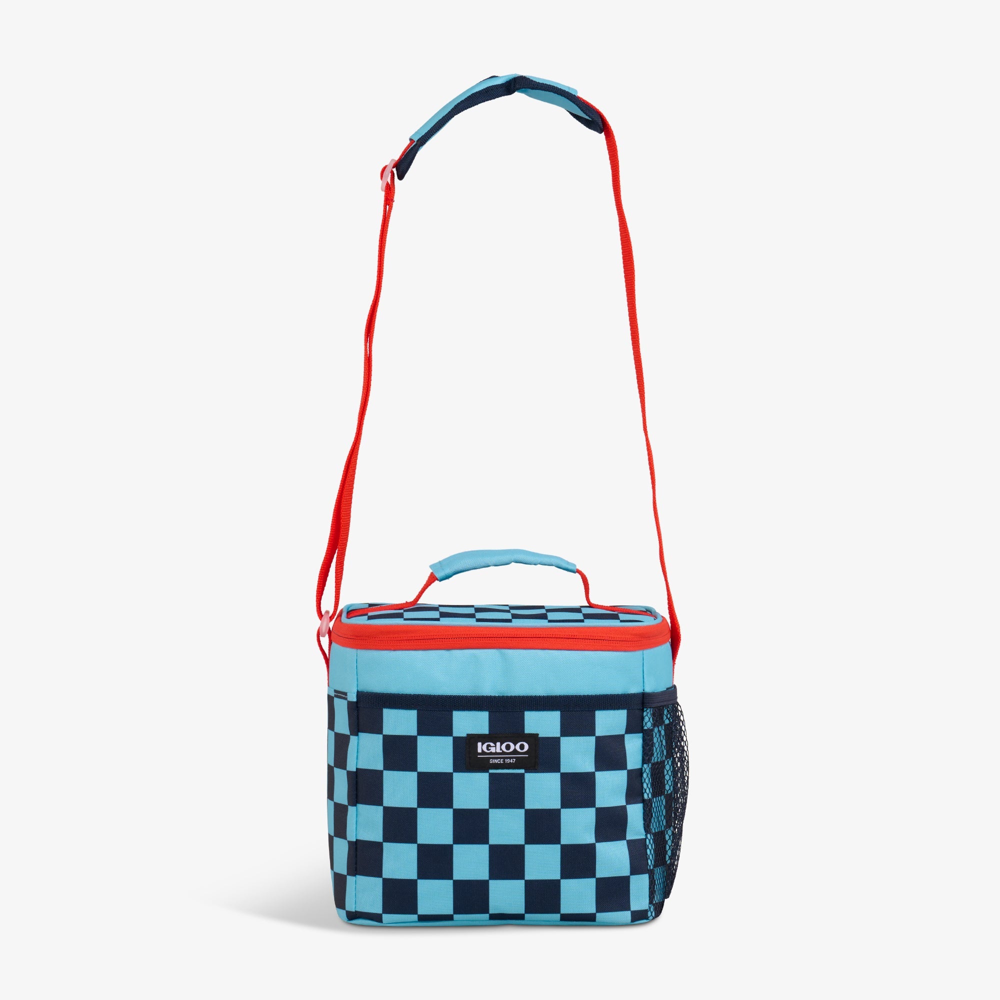 Kids Square Lunch Bag Q1 - Checkers - Strap View
