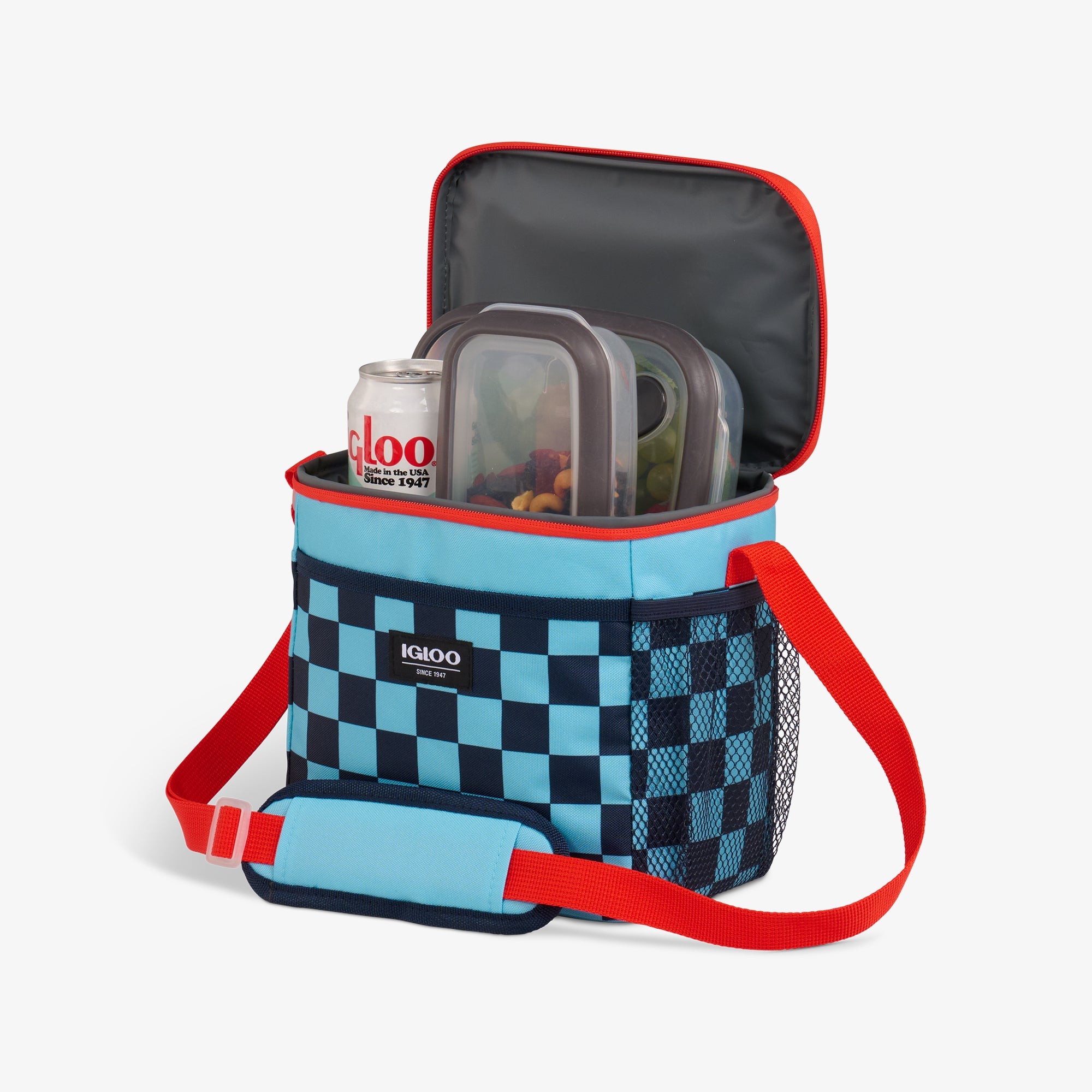 Kids Square Lunch Bag Q1 - Checkers - Product View