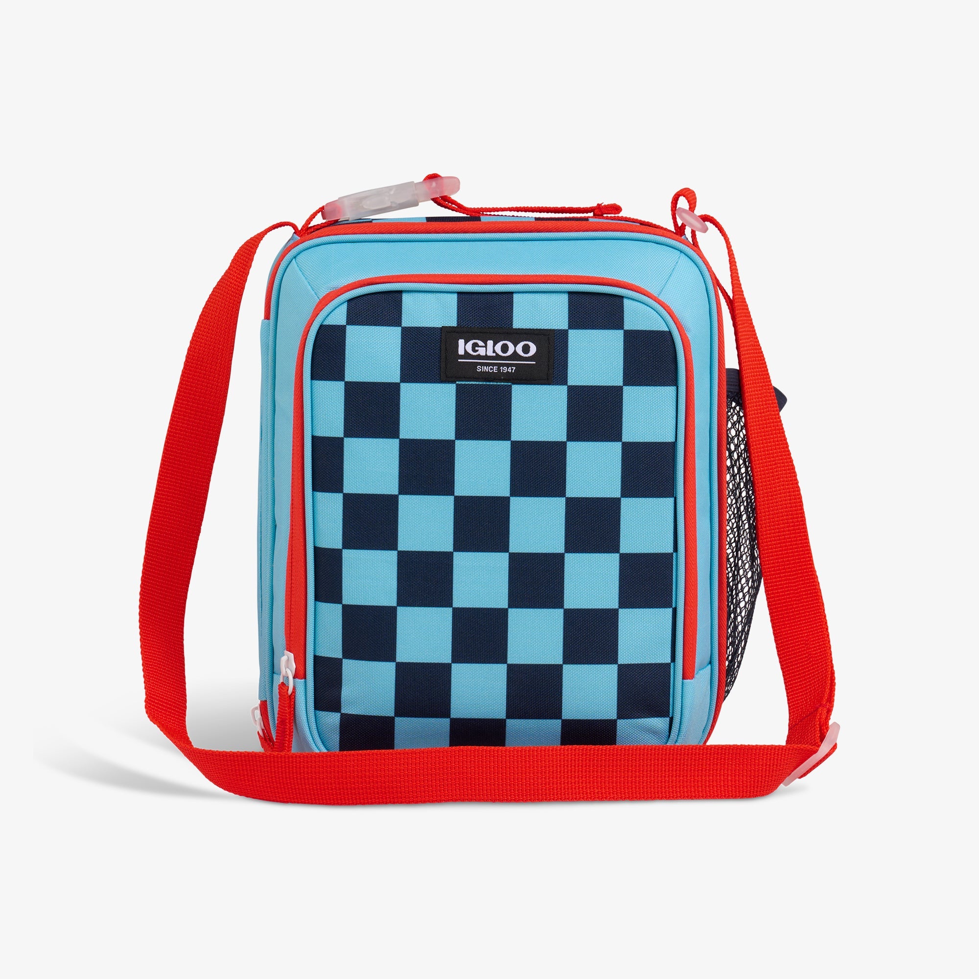 Kids Everyday Lunch Vertical Cooler Bag E2 - Checkers - Front View