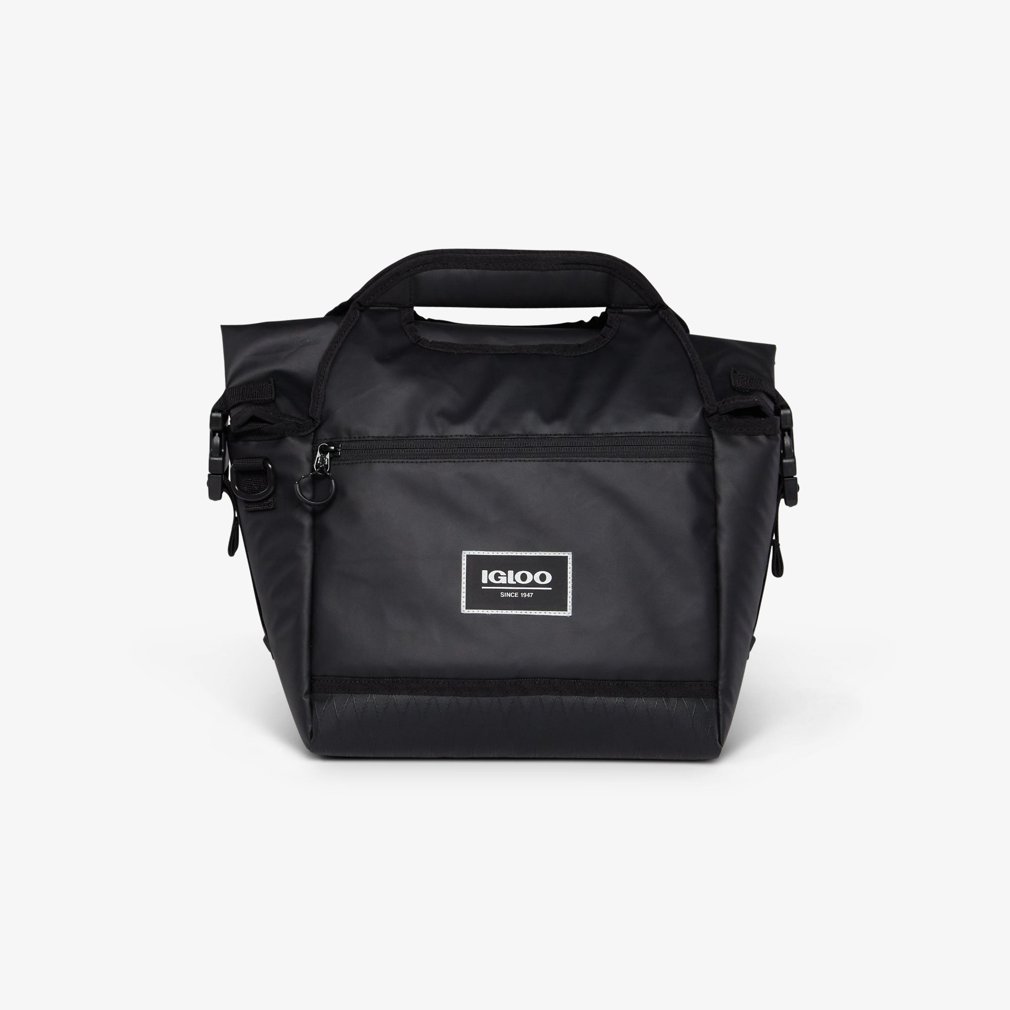 Pursuit 16-Can Lunch Bag Q7 - Black - Front View