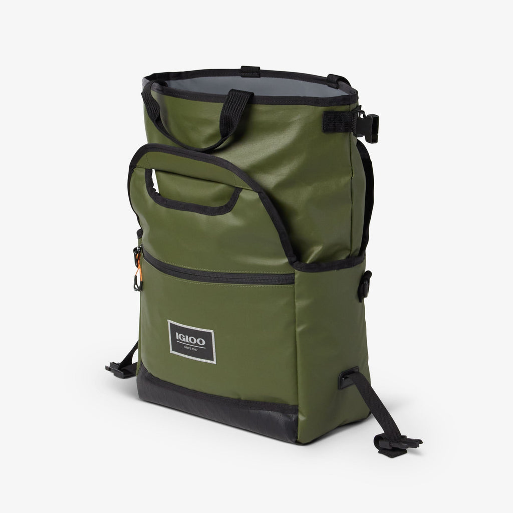 Pursuit 16-Can Lunch Bag Q7 - Chive - Open View