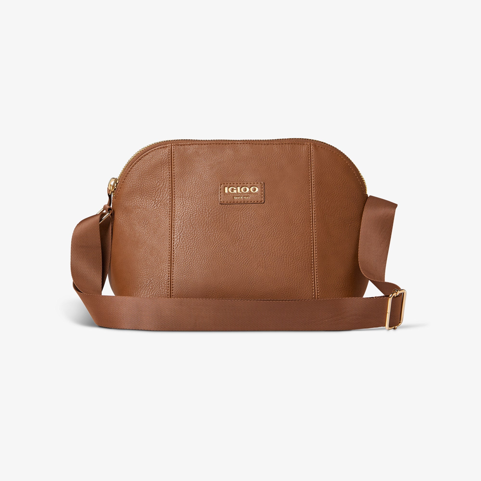 Igloo Luxe® Crossbody Cooler Bag B5 - Cognac - Product View
