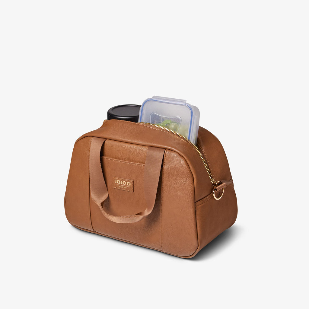 Igloo Luxe® Satchel Cooler Bag O4 - Cognac - Product View