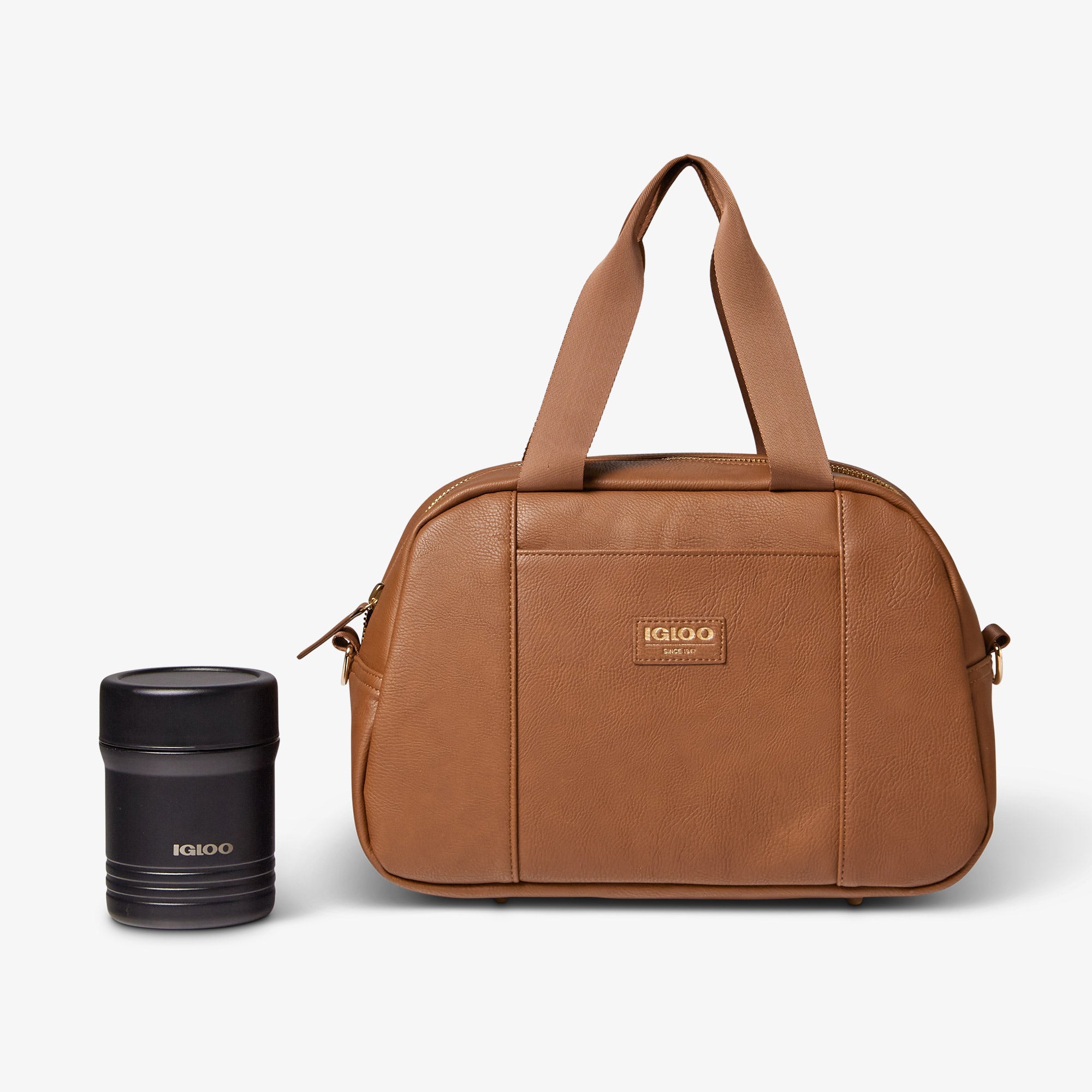 Igloo Luxe® Satchel Cooler Bag O4 - Cognac - Product View