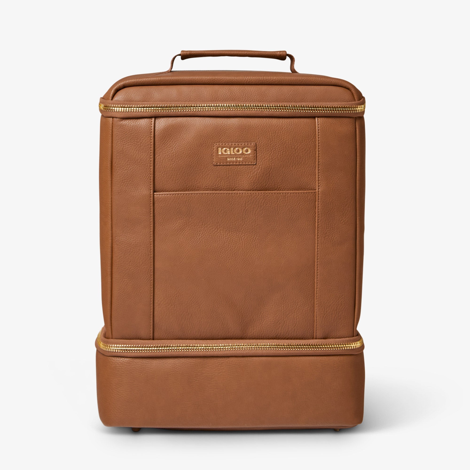 Igloo Luxe® Dual Compartment Backpack N5 - Cognac - Product View
