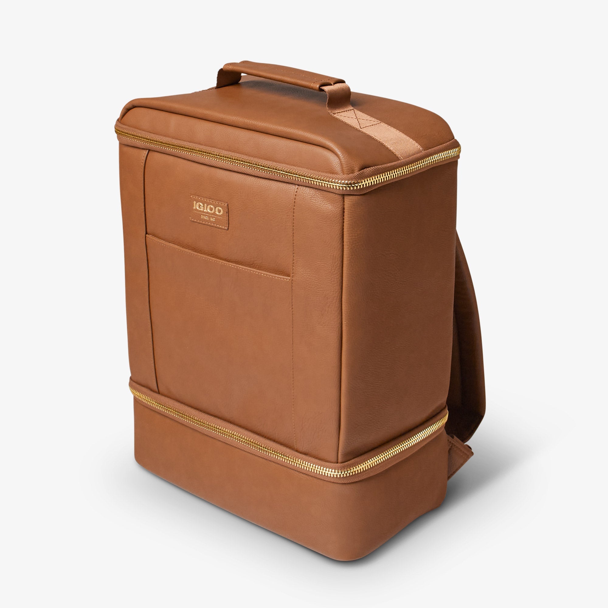 Igloo Luxe® Dual Compartment Backpack N5 - Cognac - Product View