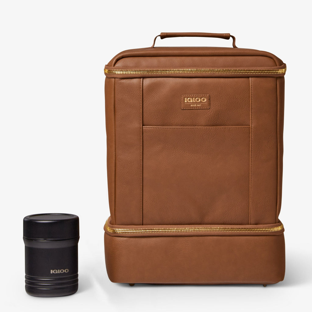 Igloo Luxe® Dual Compartment Backpack N5 - Cognac - Product View