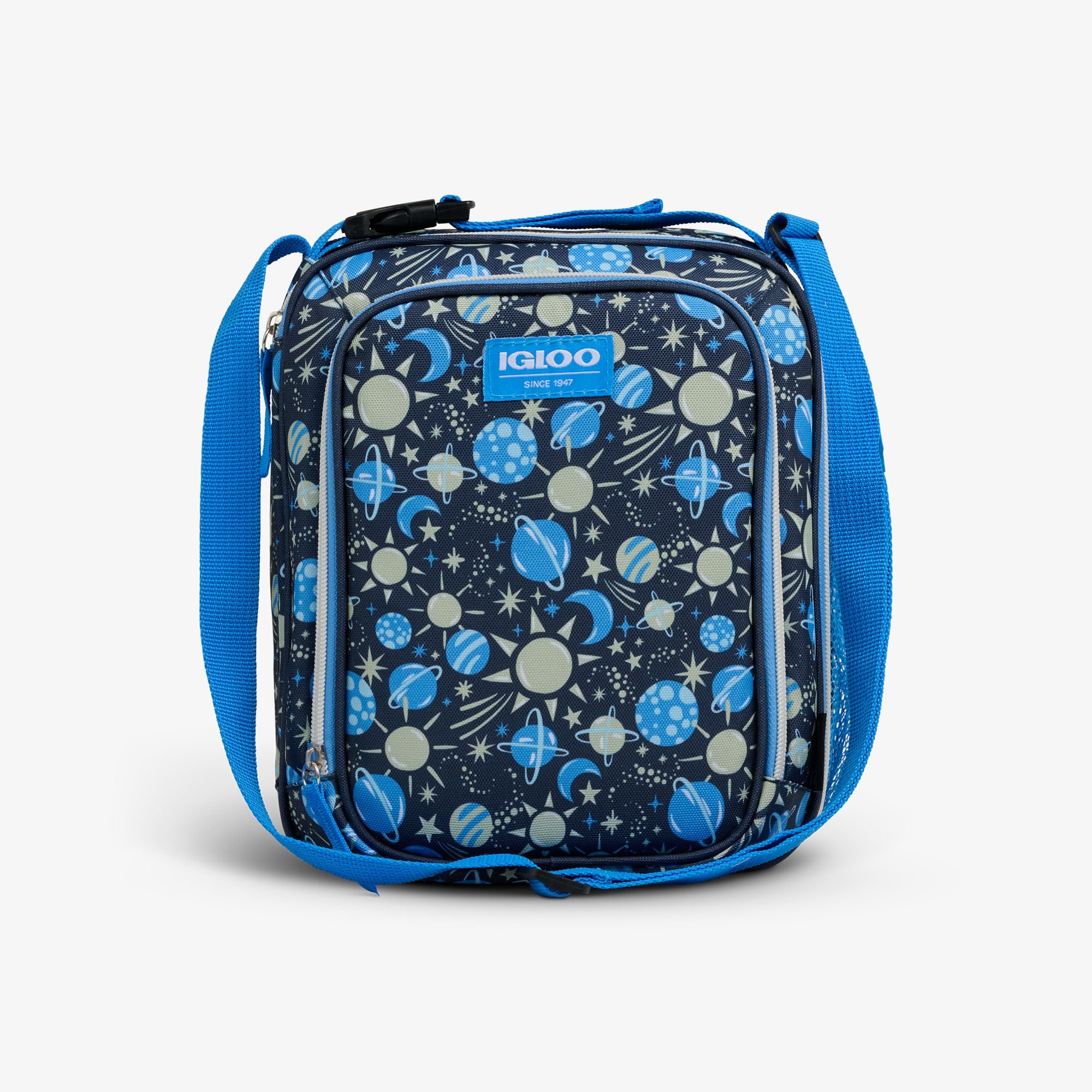 Kids Lunch Glow Vertical Cooler + Bento Box L4 - Cosmic Glow - Front View
