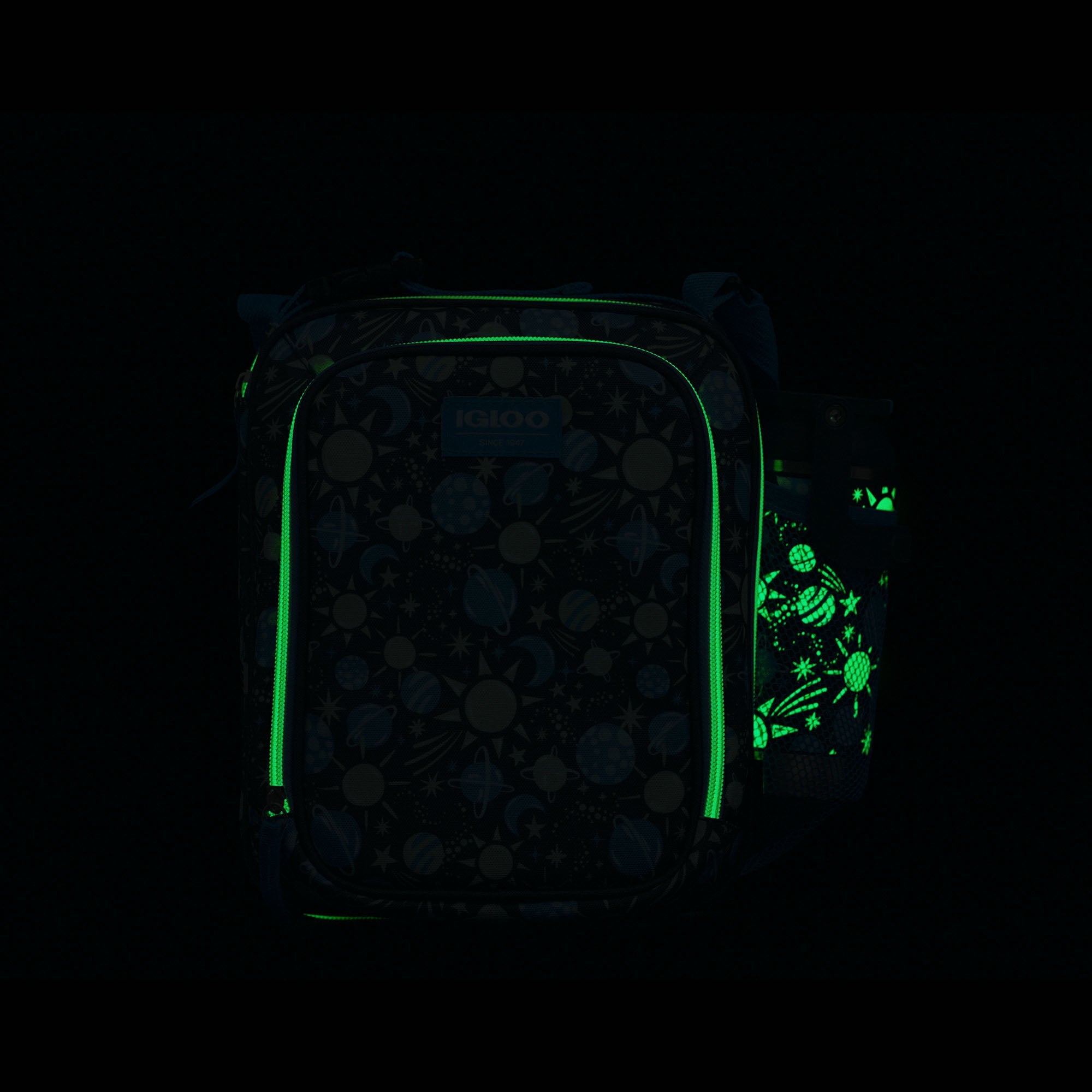 Kids Lunch Glow Vertical Cooler + Bento Box L4 - Cosmic Glow - Product View