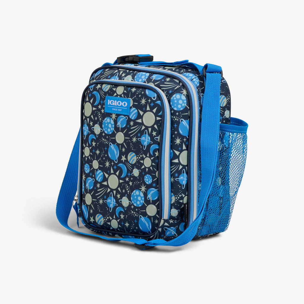 Kids Lunch Glow Vertical Cooler + Bento Box L4 - Cosmic Glow - Product View