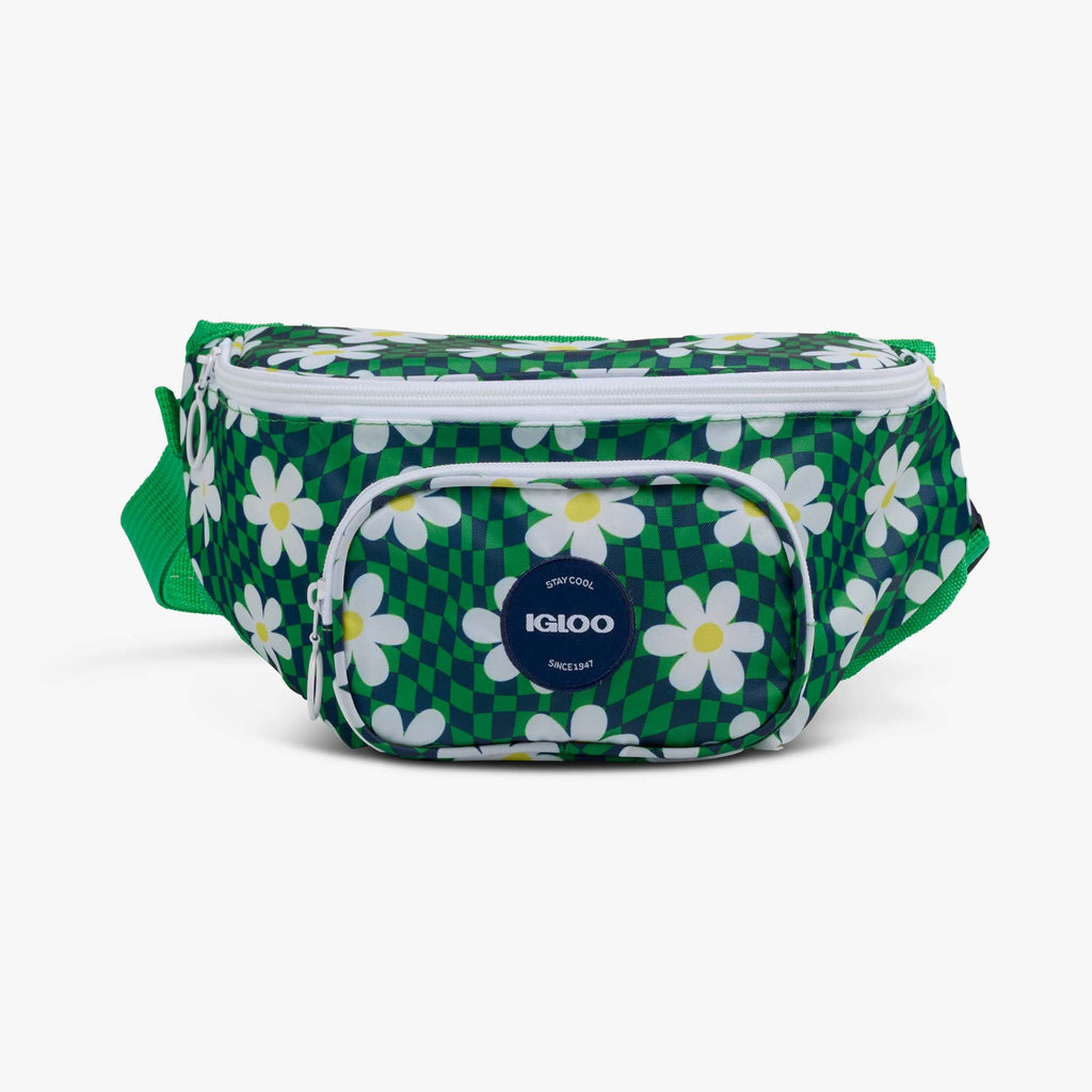 Retro Fanny Pack Y2 - Psychedelic Daisy - Front View