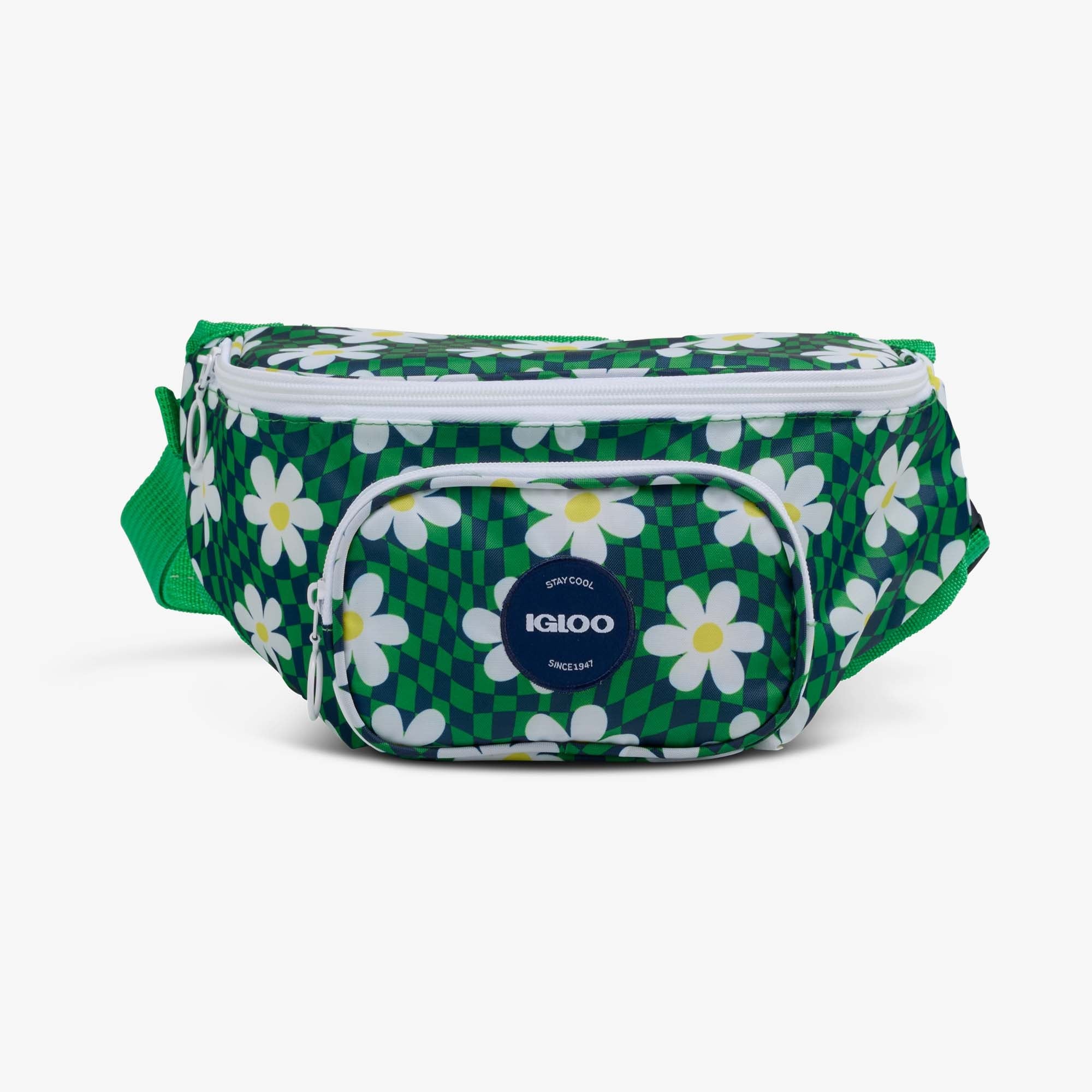 Retro Fanny Pack Y2 - Psychedelic Daisy - Front View