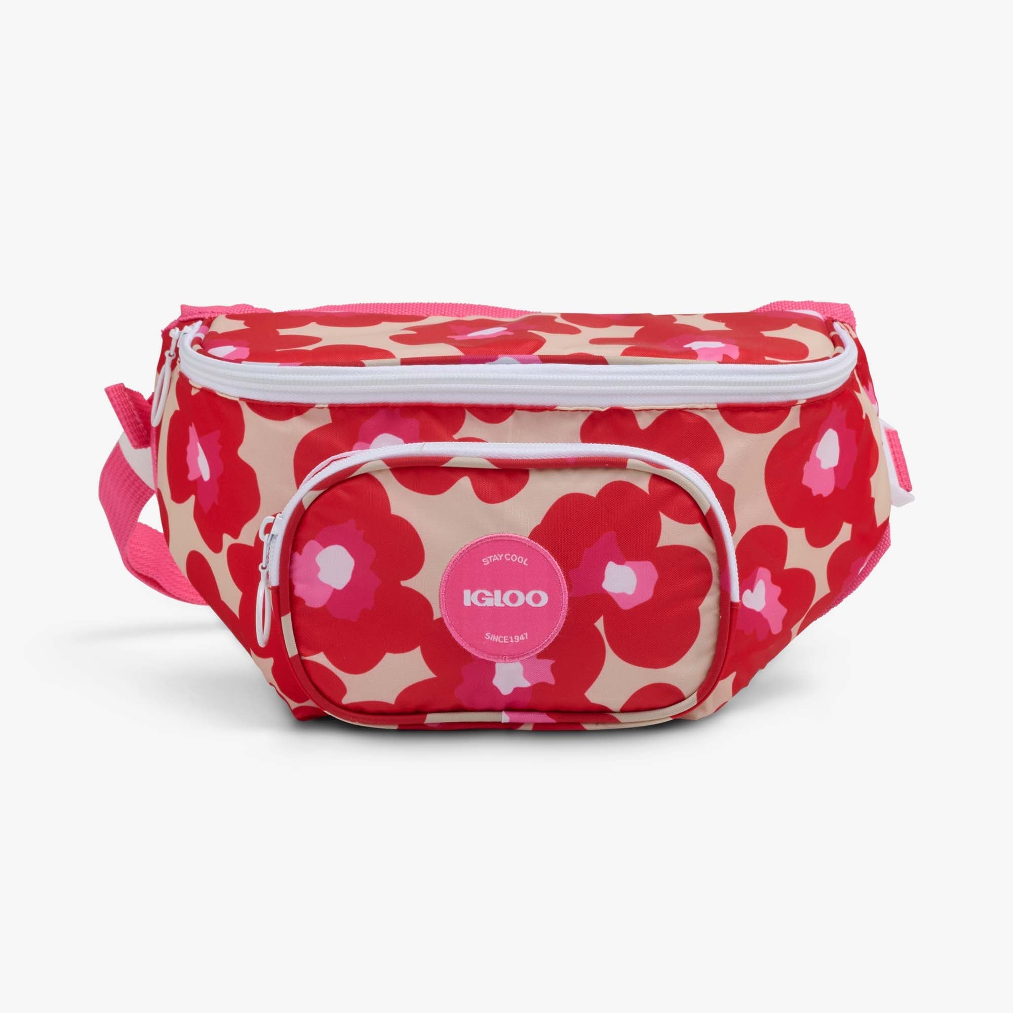 Retro Fanny Pack Y2 - Mod Floral - Front View