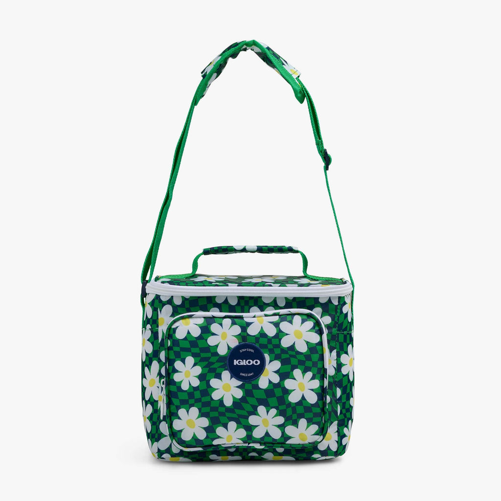 Retro Square Lunch Bag Z6 - Psychedelic Daisy - Strap View