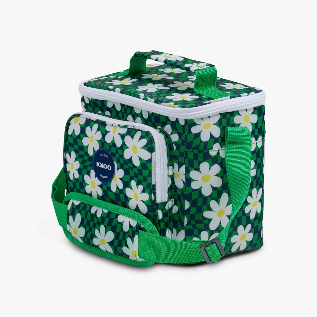 Retro Square Lunch Bag Z6 - Psychedelic Daisy - Product View