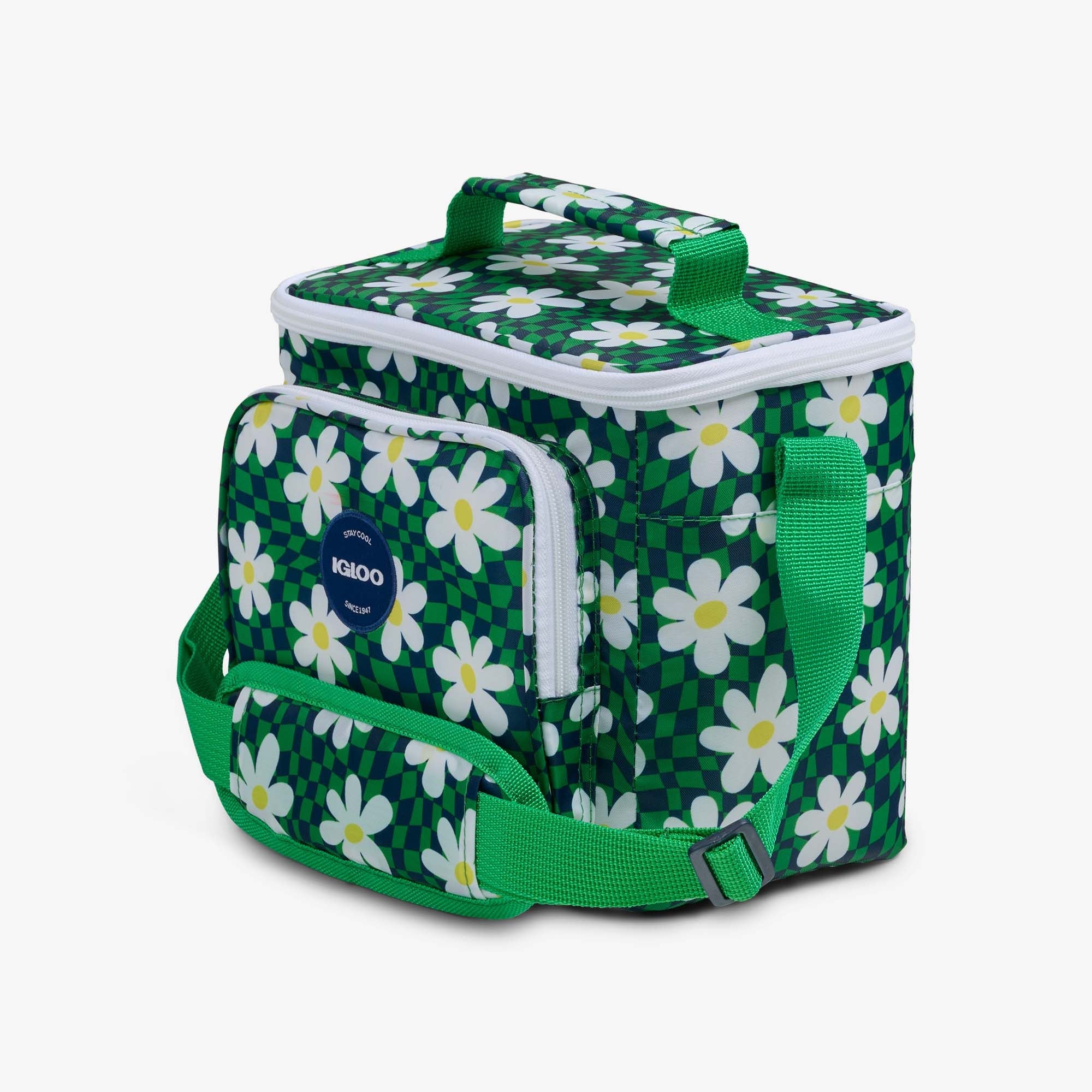 Retro Square Lunch Bag Z6 - Psychedelic Daisy - Product View