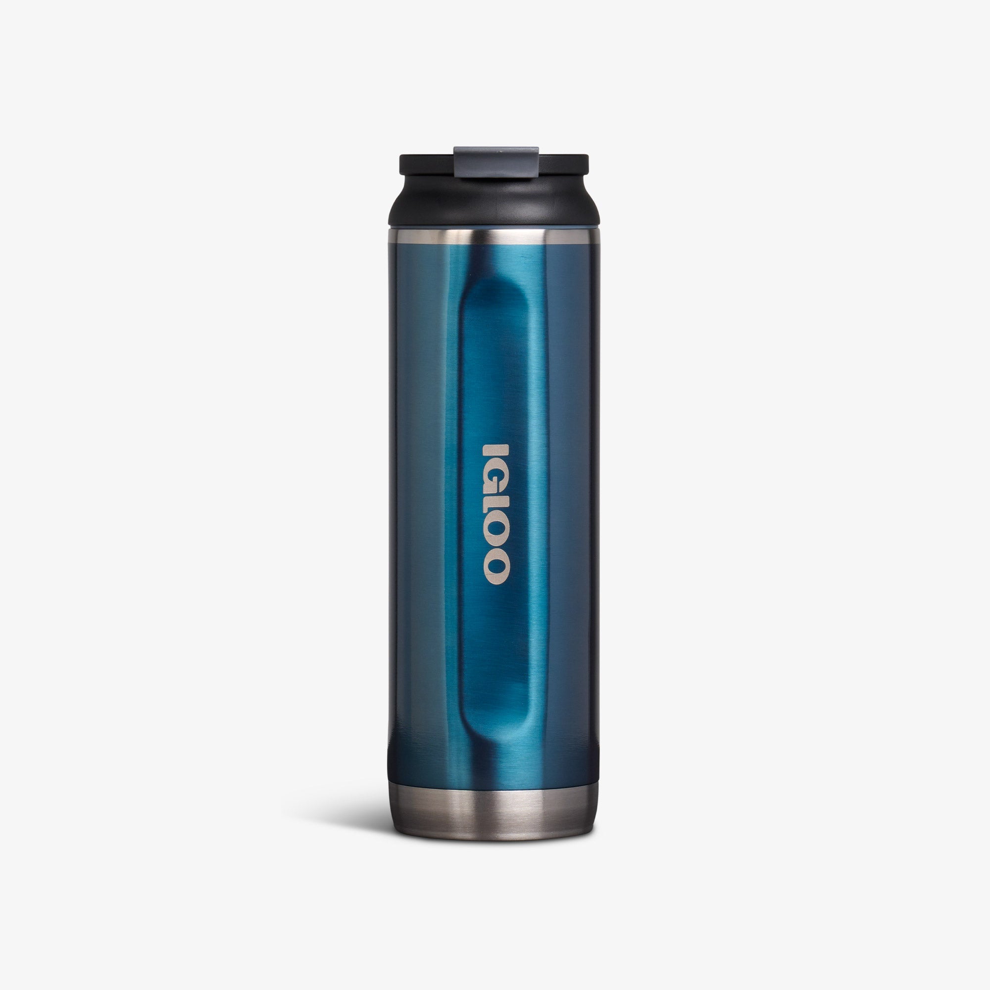 20 Oz Flip ‘n’ Sip Tumbler O5 - Gloss Modern Blue - Front View