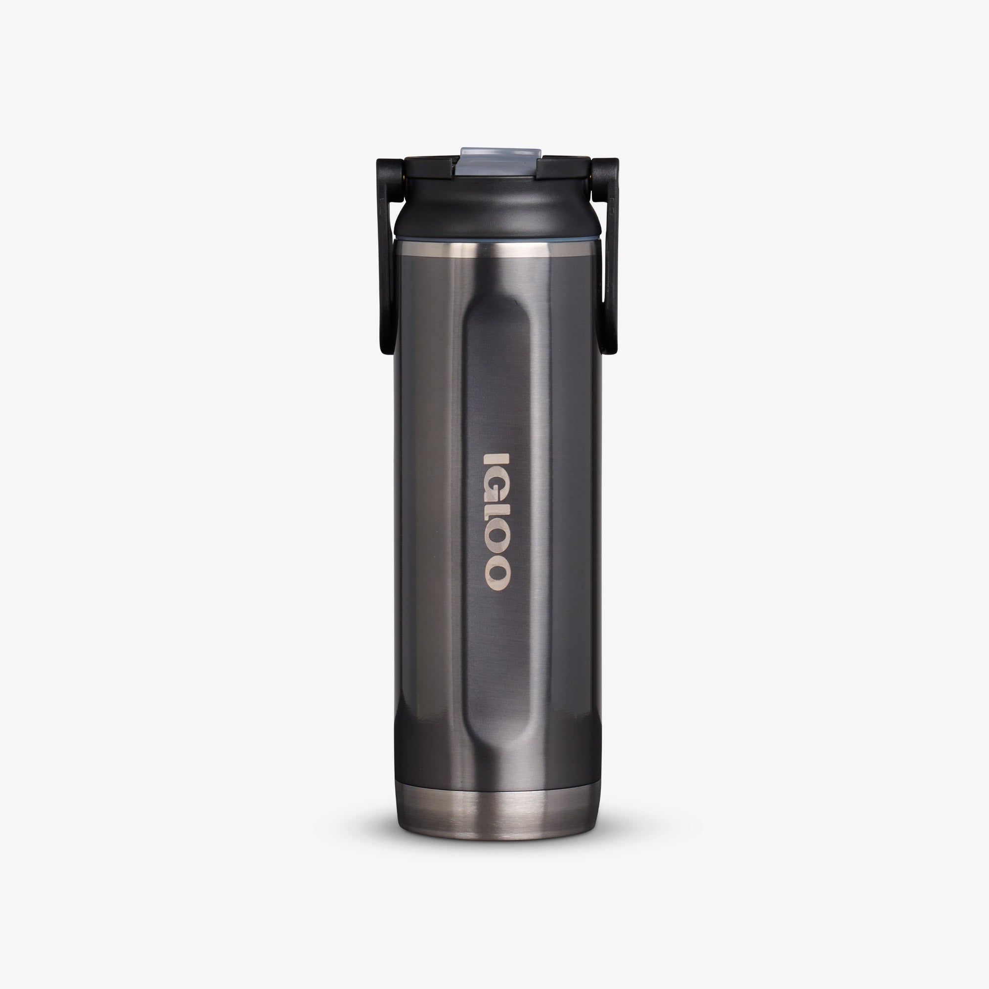 20 Oz Sport Sipper Bottle T1 - Gloss Carbonite - Front View