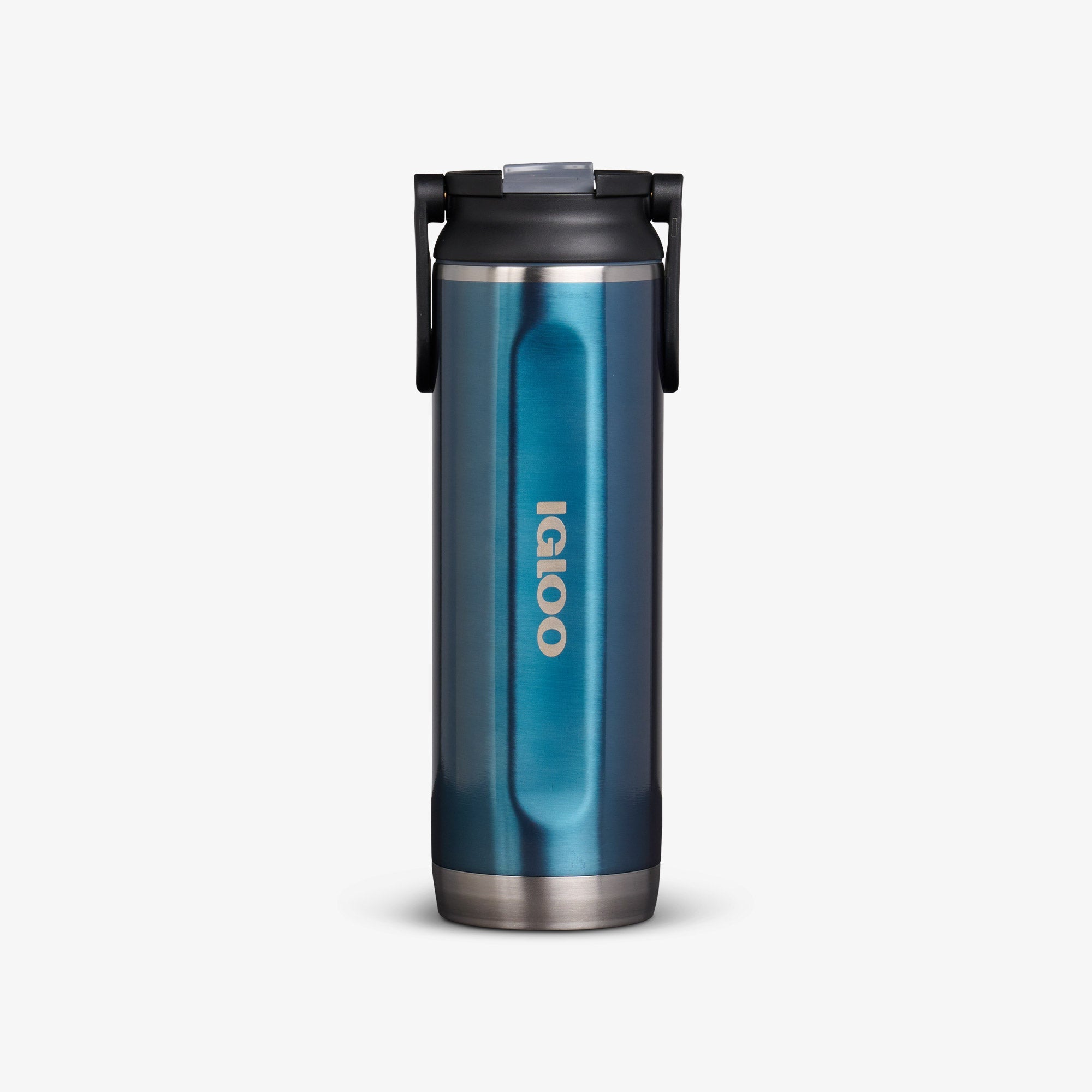 20 Oz Sport Sipper Bottle T1 - Gloss Modern Blue - Front View