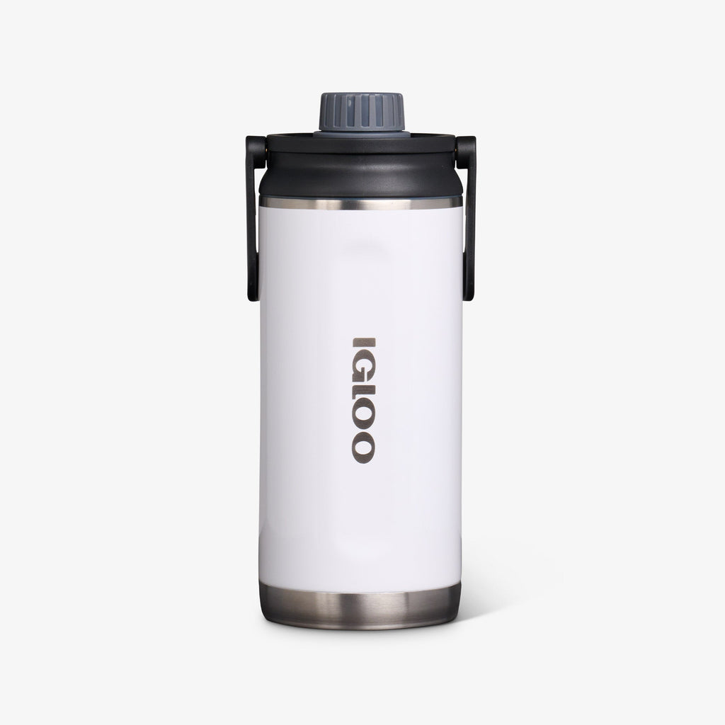 36 Oz Twist ‘n’ Chug Bottle M9 - Gloss White - Front View
