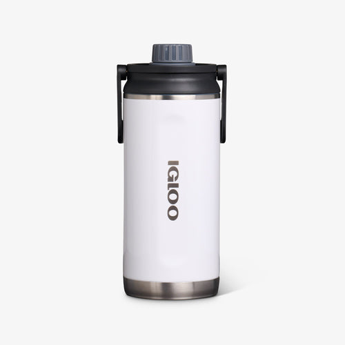 36 Oz Twist ‘n’ Chug Bottle M9 - Gloss White - Front View