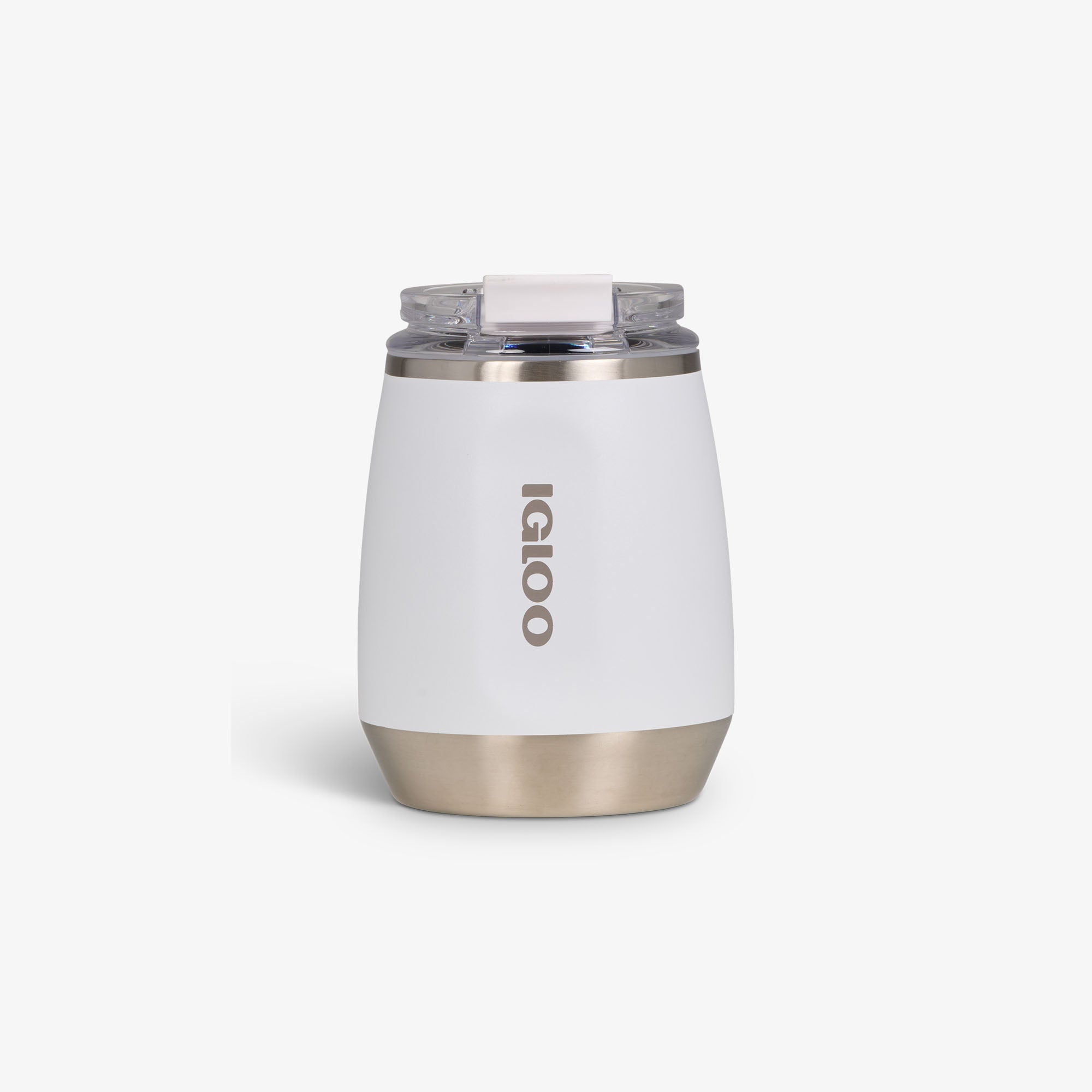 10 Oz Wine Tumbler Y6 - White - White - Custom - Front View