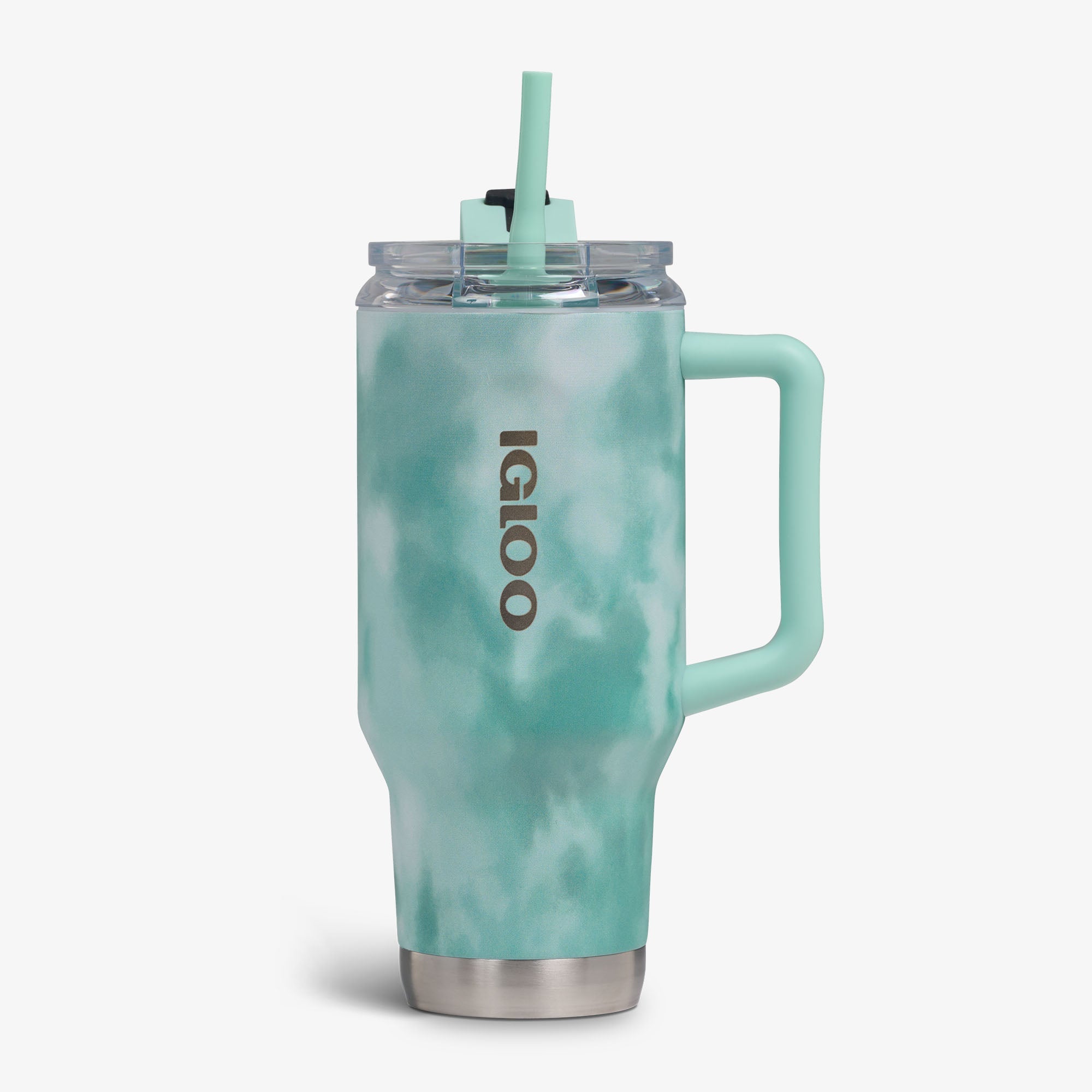 32 Oz Flip ‘n’ Sip Travel Mug B4 - Cloud Seafoam - Front View
