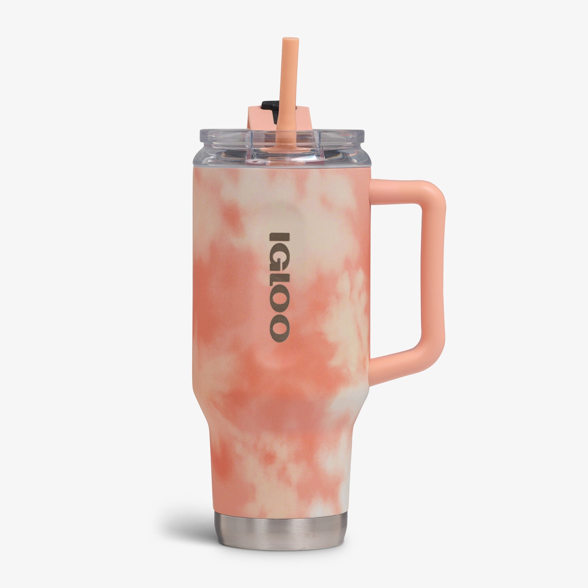 32 Oz Flip ‘n’ Sip Travel Mug B4 - Cloud Apricot - Front View
