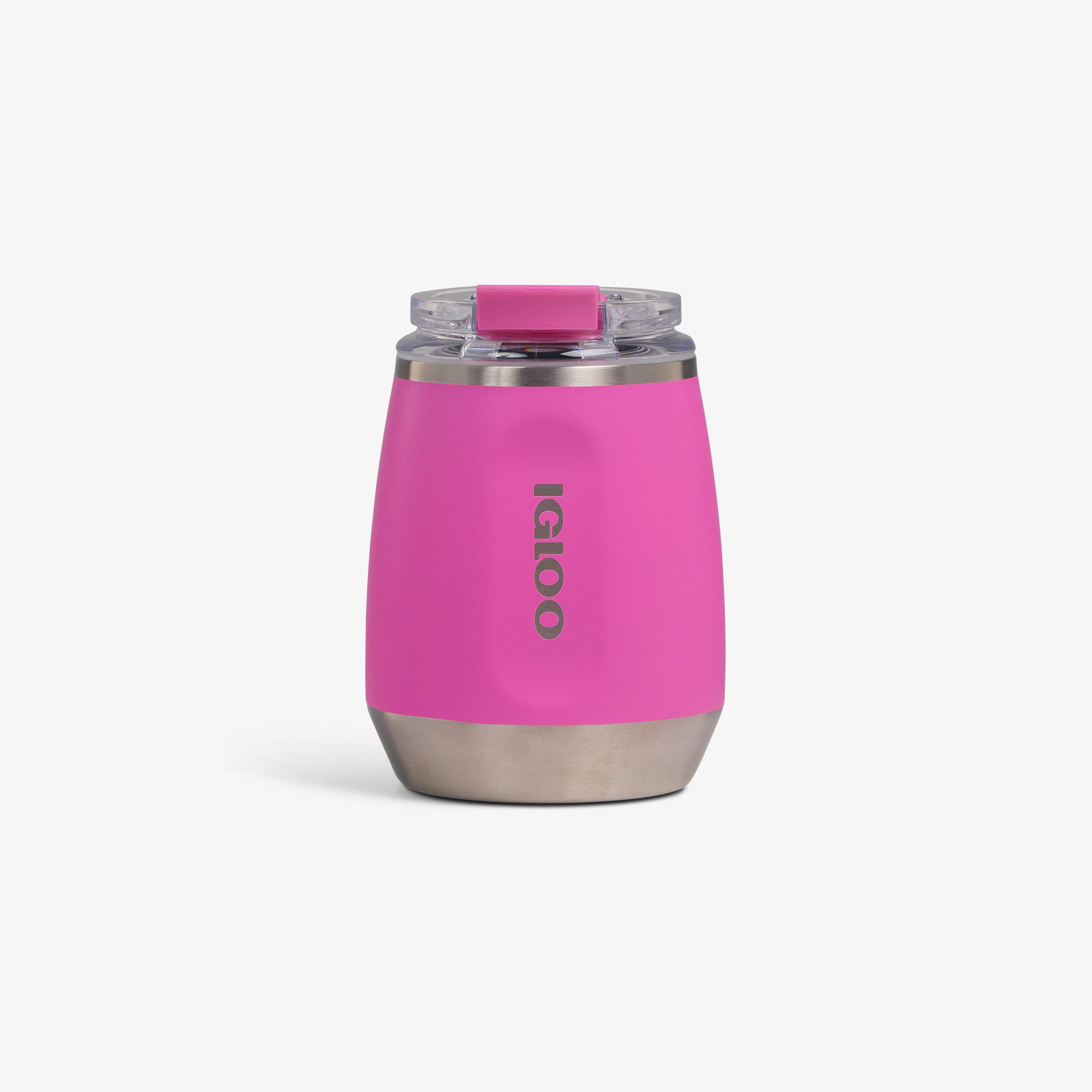 10 Oz Wine Tumbler Y6 - Pink Fizz - Custom - Pink Fizz - Front View