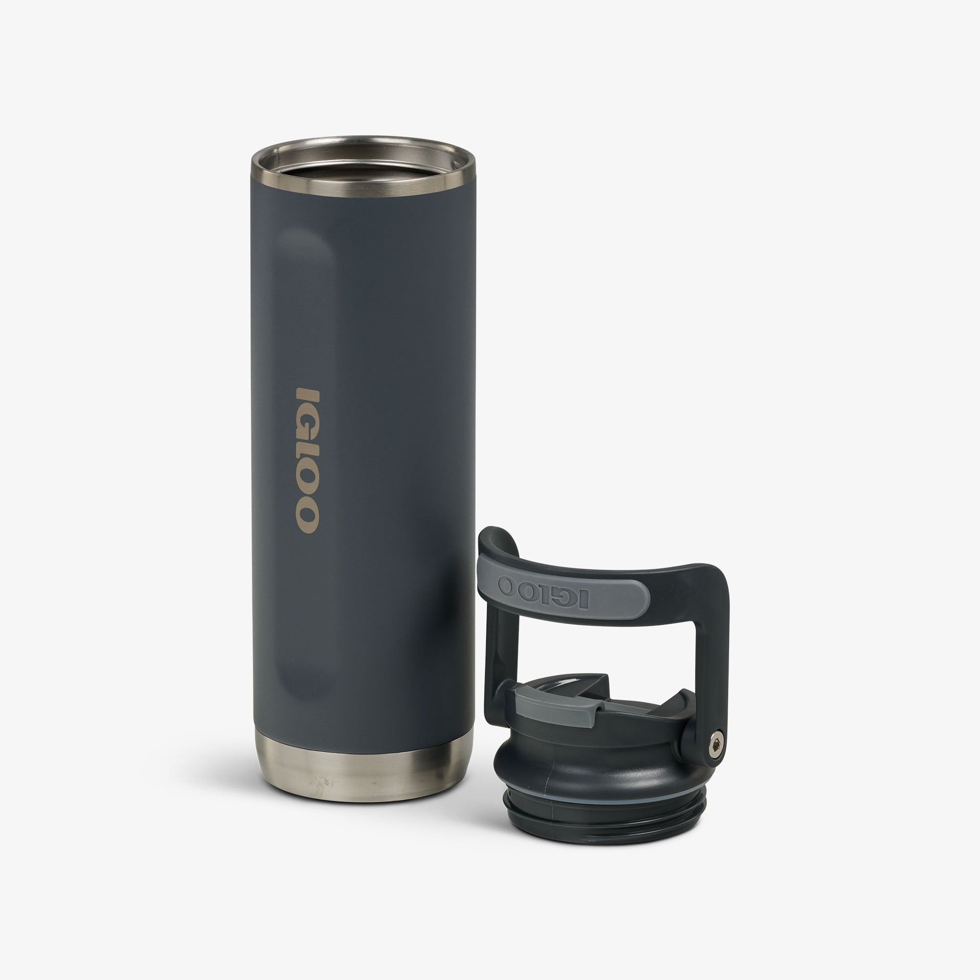 20 Oz Flip ‘n’ Sip Tumbler O5 - Carbonite - Open View
