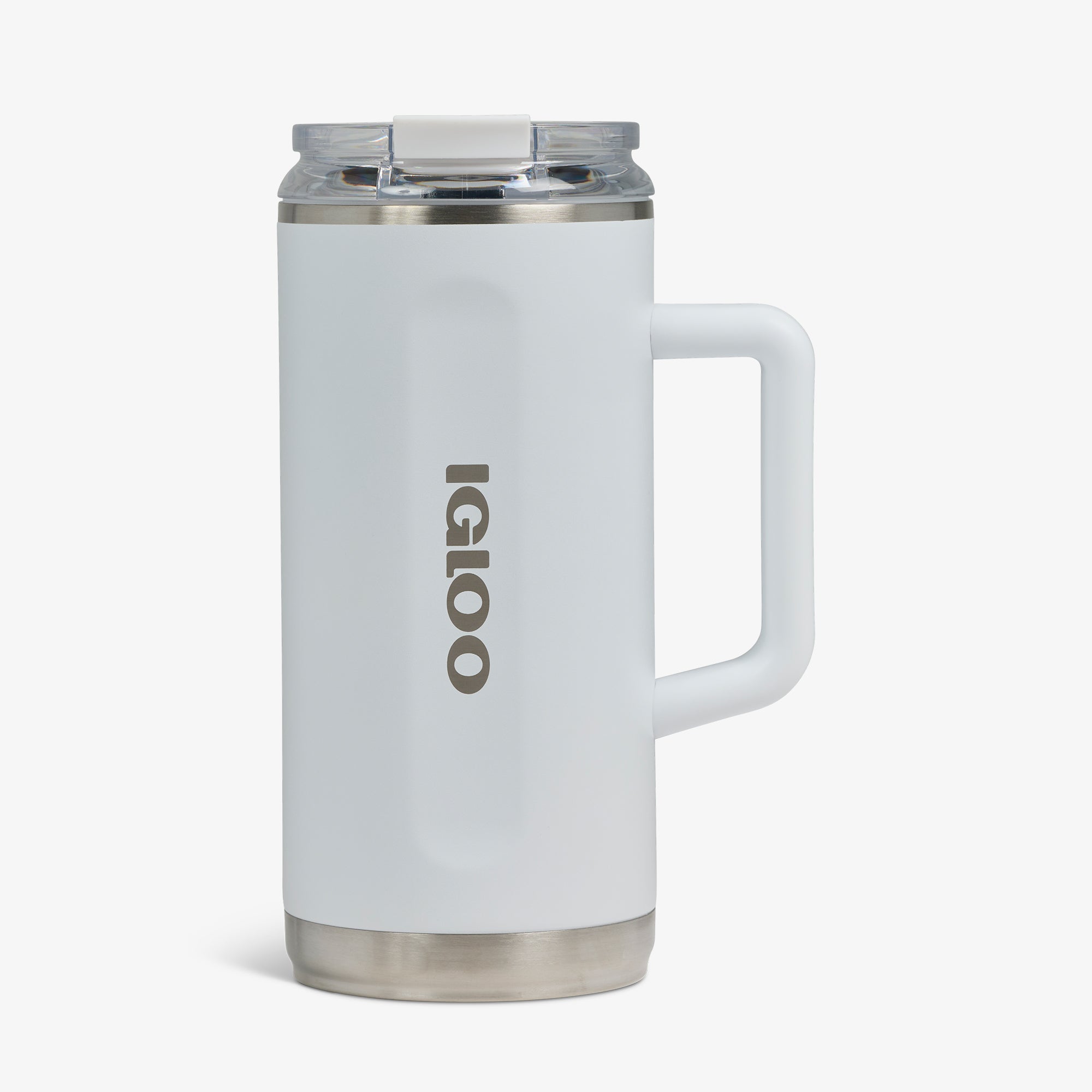 1L Beer Mug P4 - White - Front View