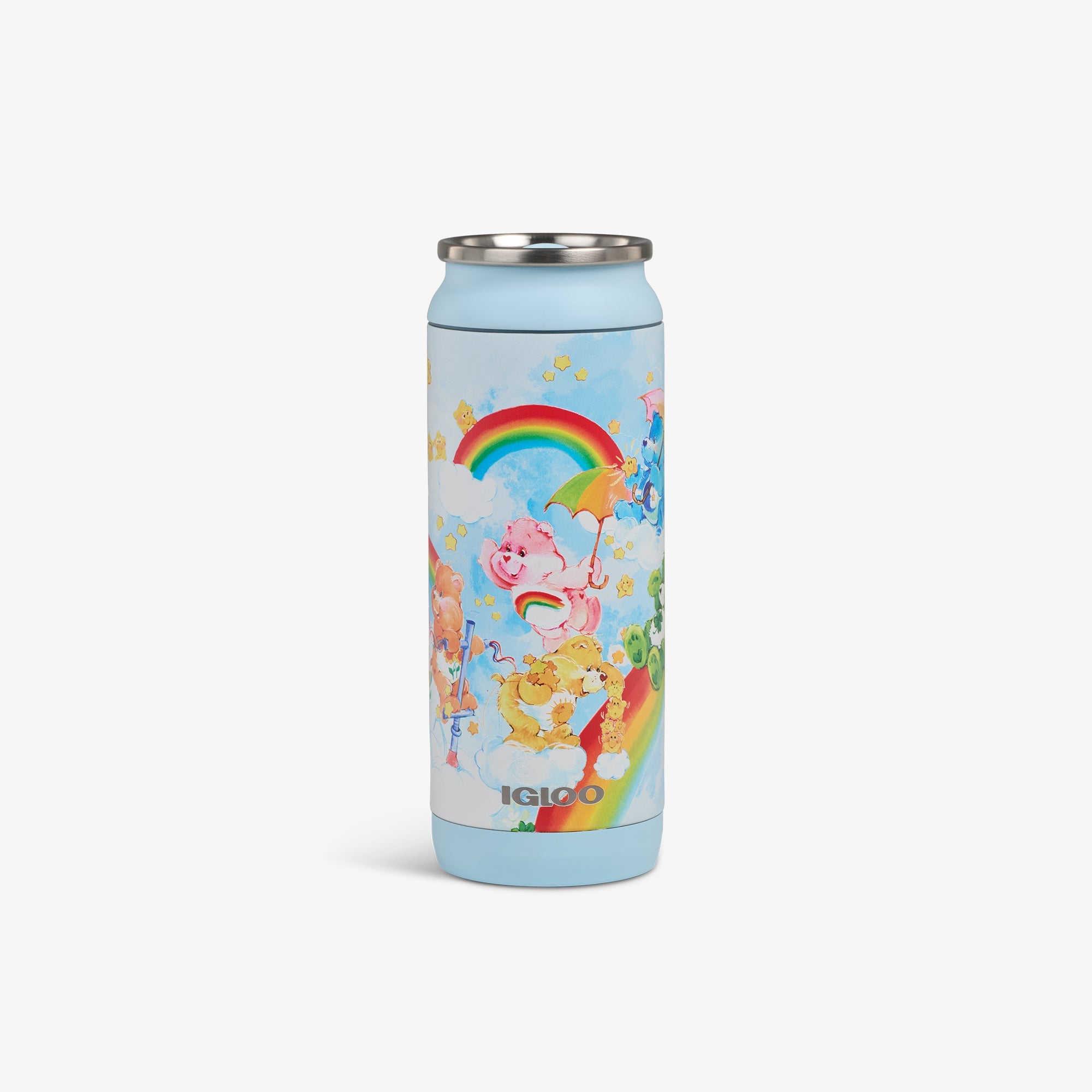 The Care Bears™ 16 Oz Can J1 - Blue - Front View