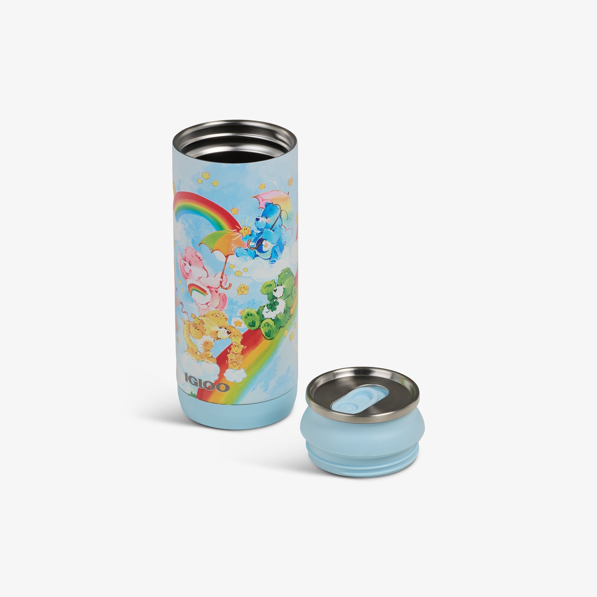 The Care Bears™ 16 Oz Can J1 - Blue - Open View