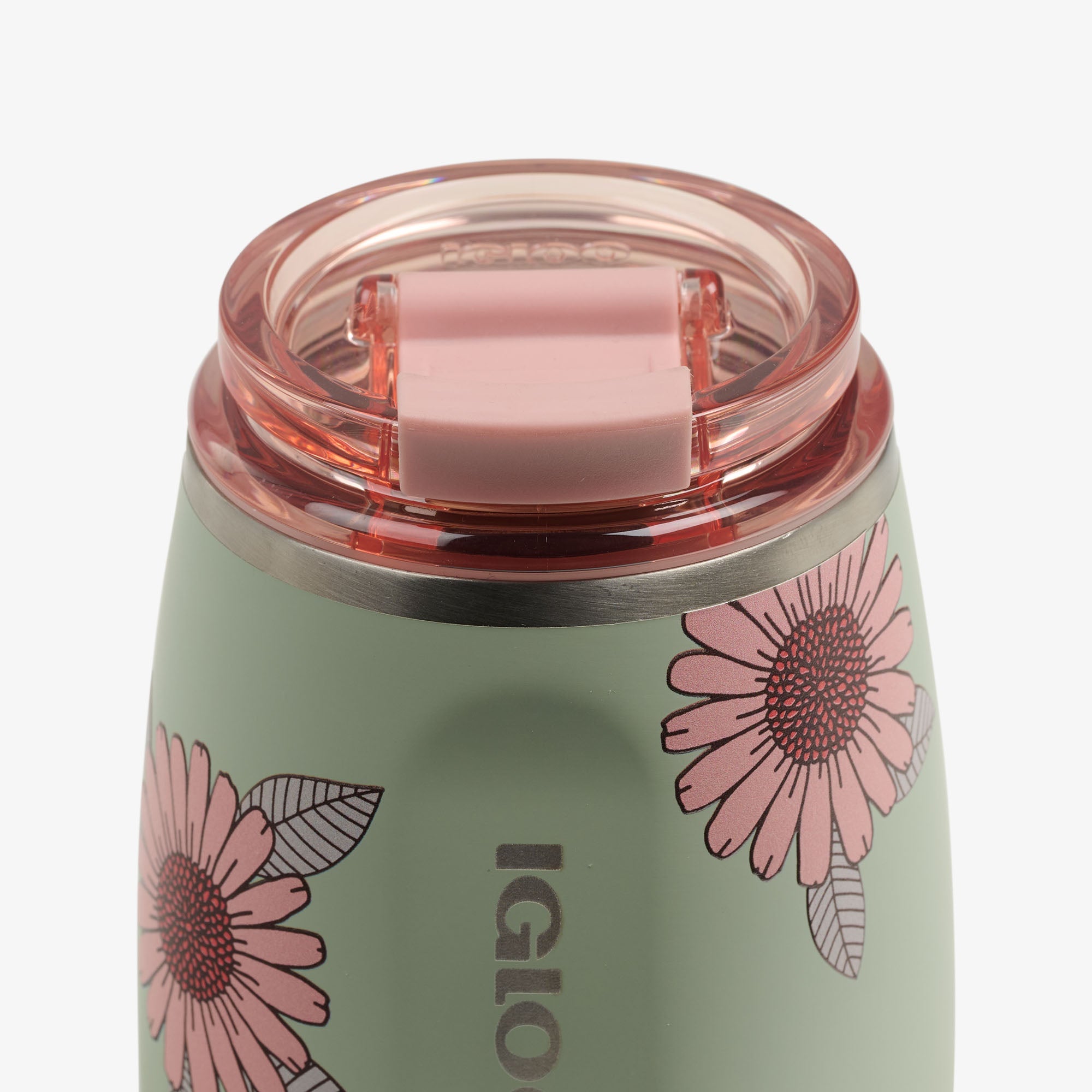 Floral 10 Oz Wine Tumbler A8 - Sage - Product View
