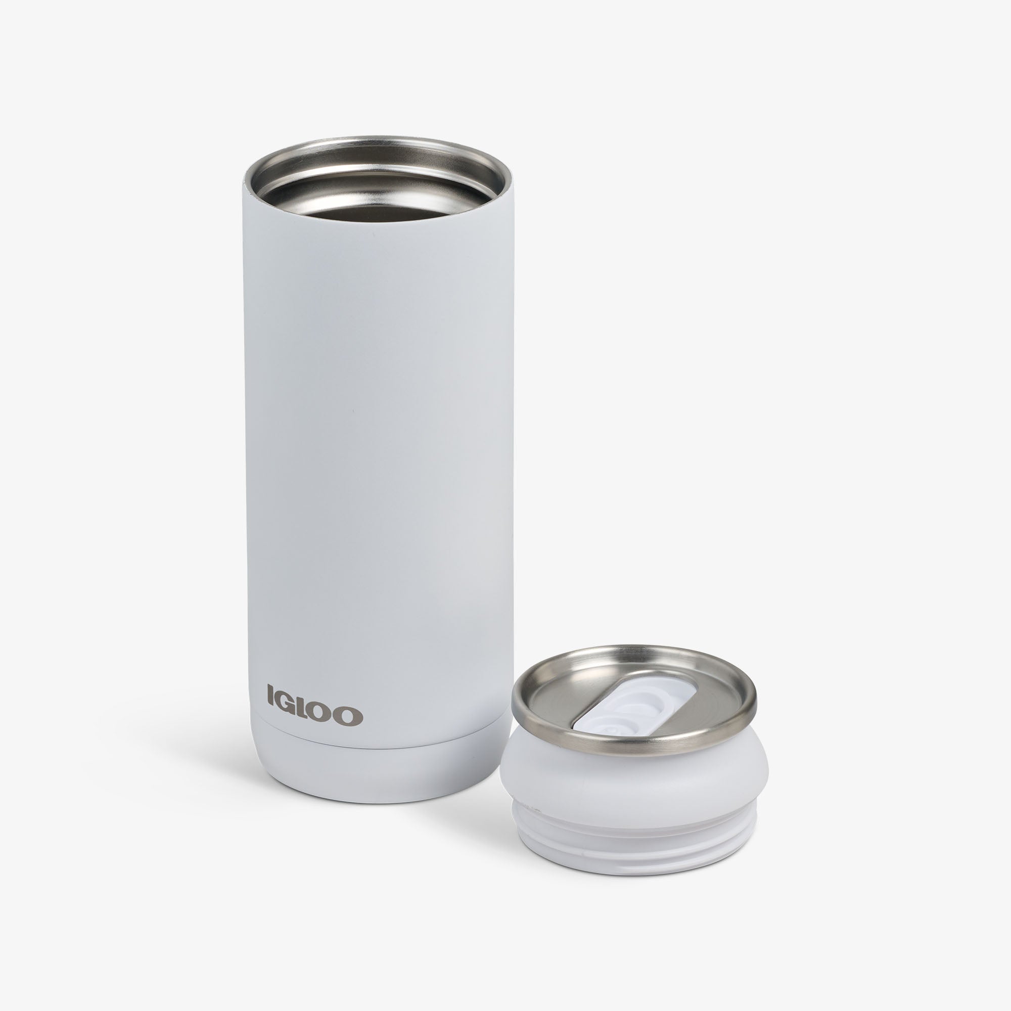 16 Oz Can R2 - White - Open View