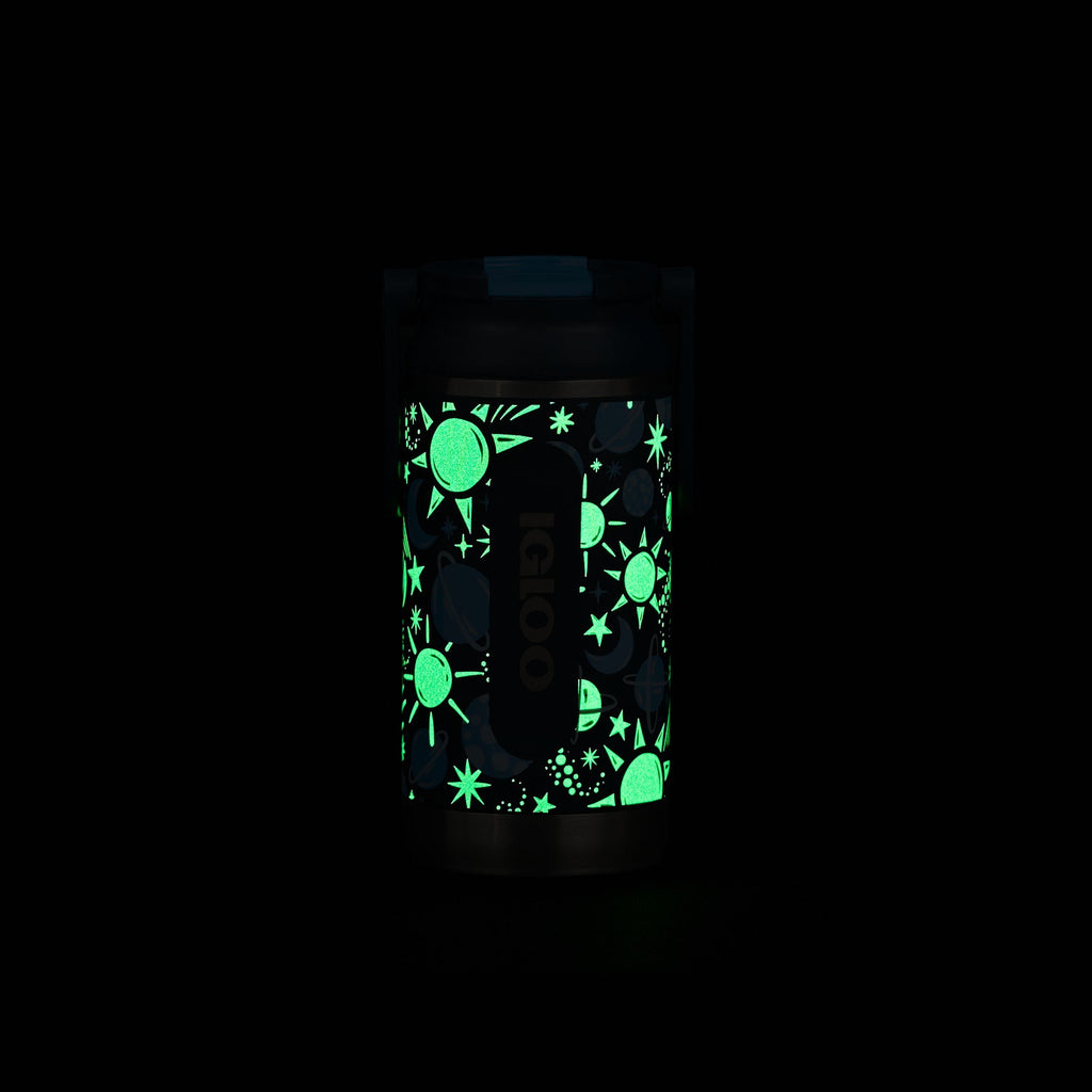 Kids Lunch Glow 12 Oz Sipper Bottle X2 - Cosmic Glow - Product View