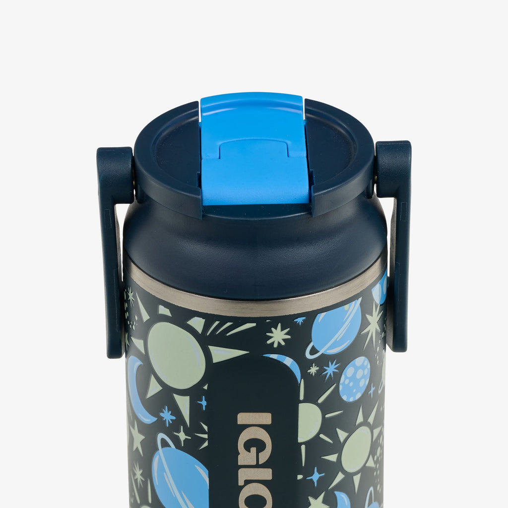 Kids Lunch Glow 12 Oz Sipper Bottle X2 - Cosmic Glow - Product View