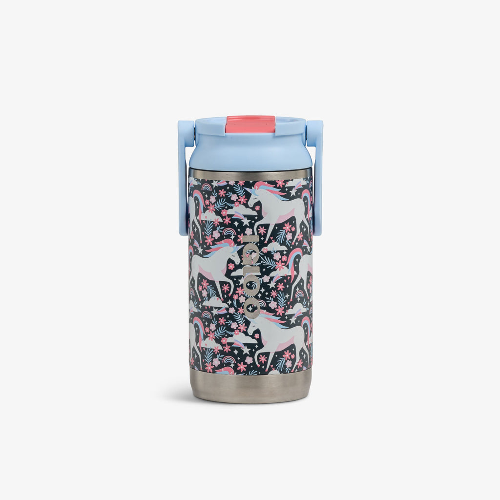 Kids Lunch 12 Oz Sipper Bottle C8 - Unicorns - Front View