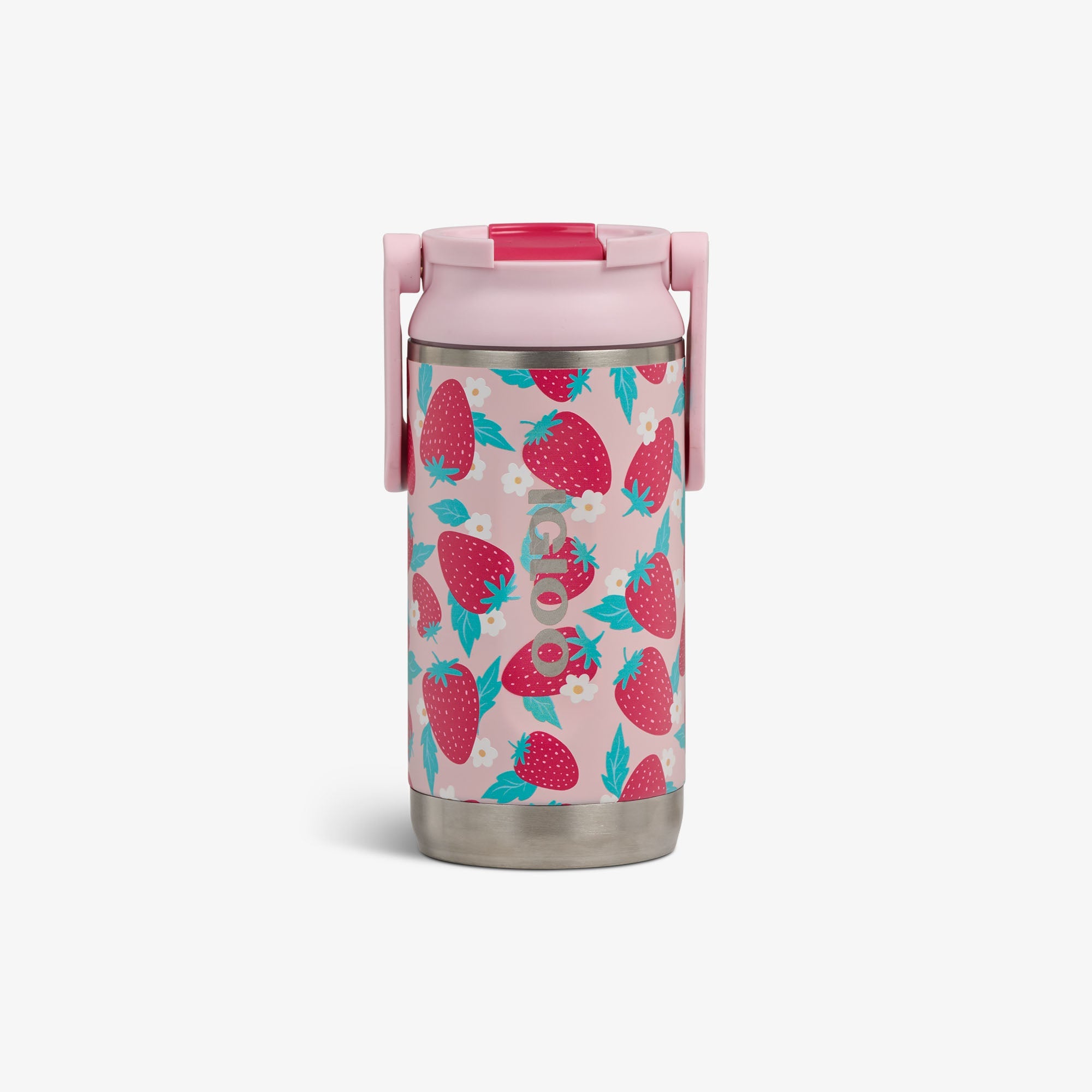 Kids Lunch 12 Oz Sipper Bottle C8 - Strawberries - Front View