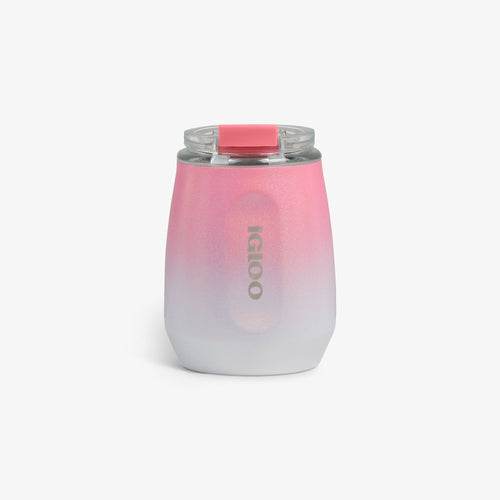 10 Oz Wine Tumbler Y6 - Gradient Pink - Front View