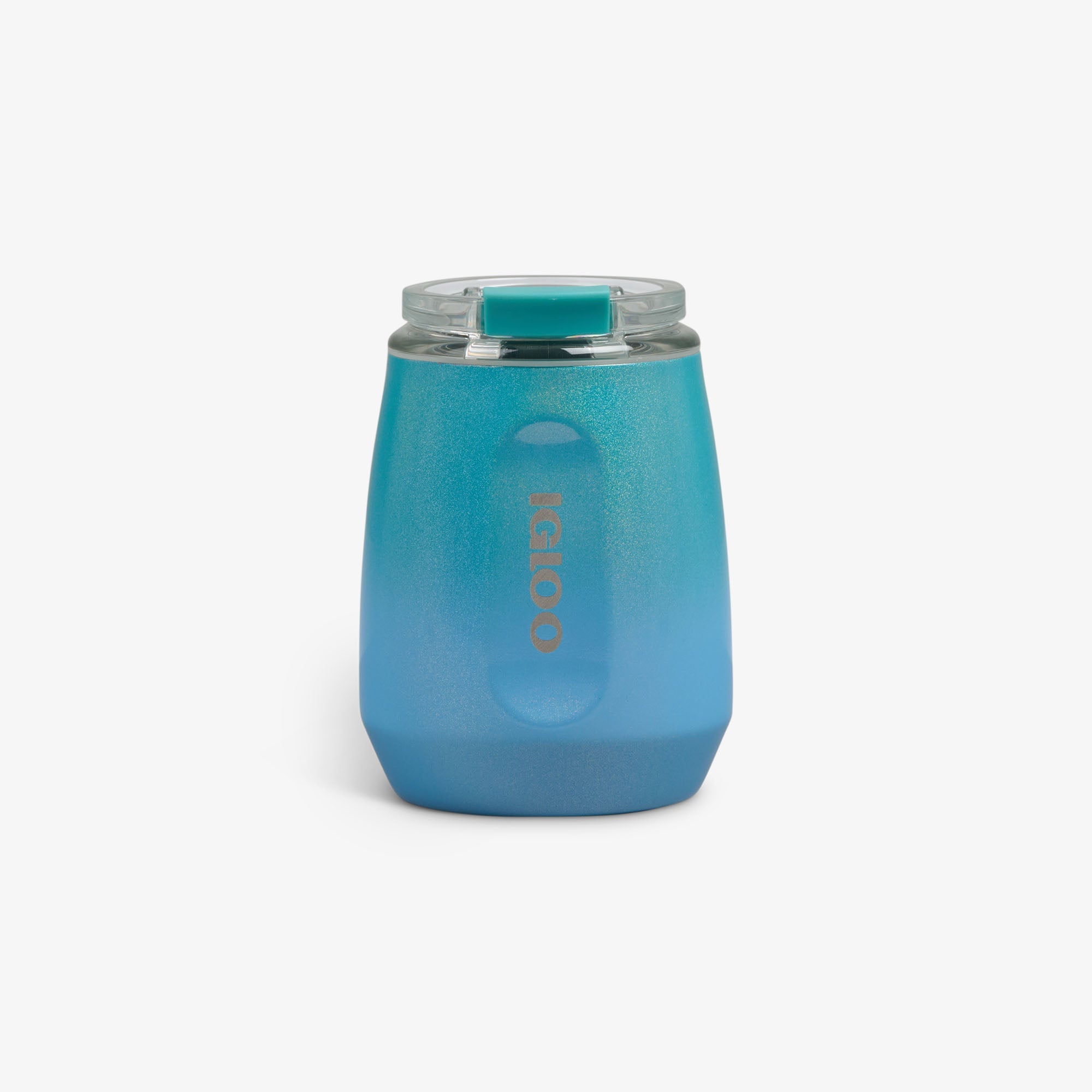 10 Oz Wine Tumbler Y6 - Gradient Teal - Front View