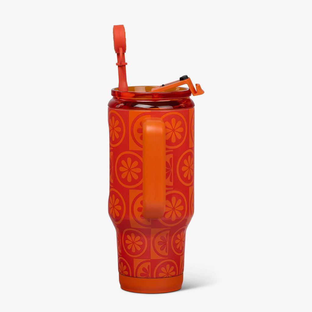 32 Oz Flip ‘n’ Sip Travel Mug B4 - Orange - Product View