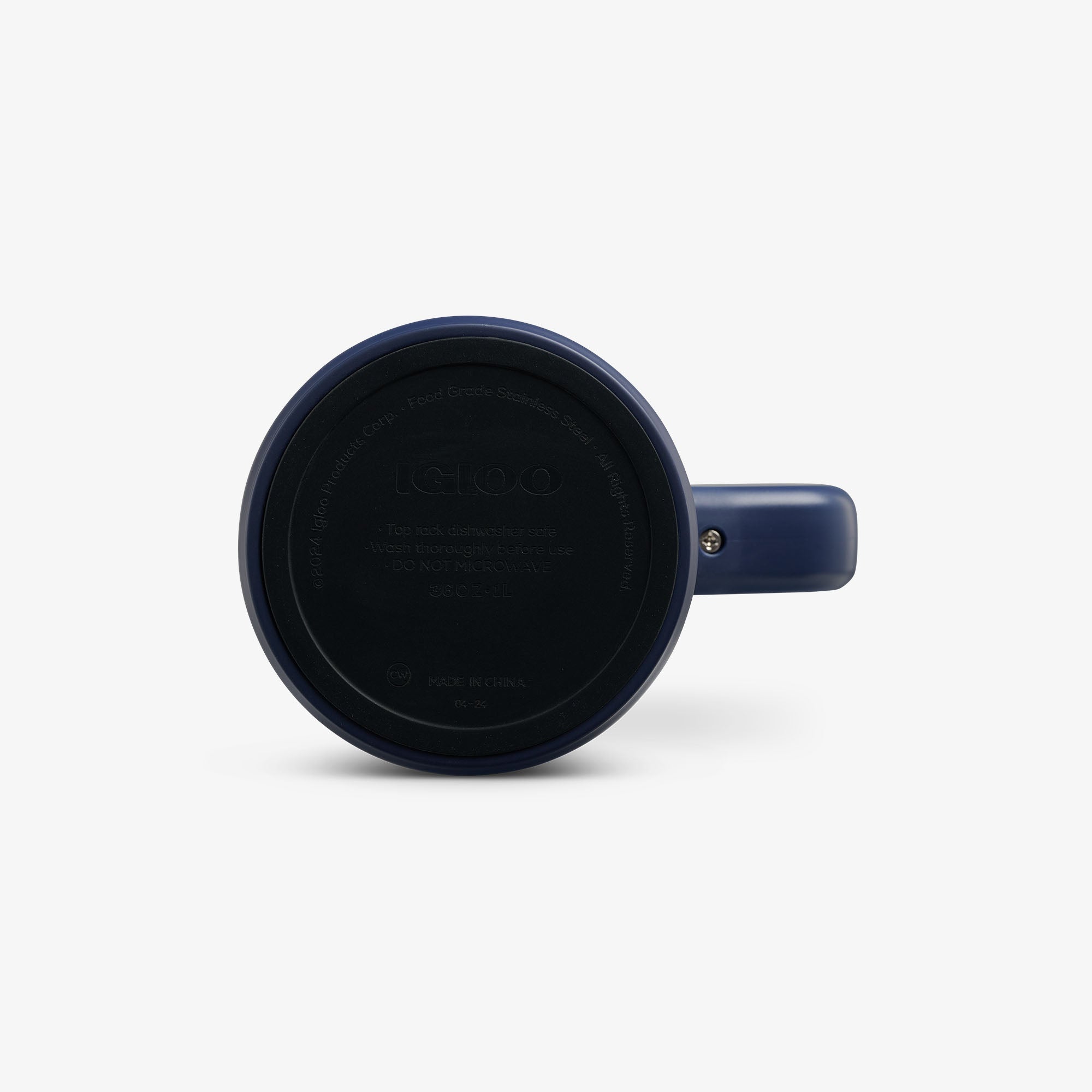1L Beer Mug P4 - Navy Check - Product View