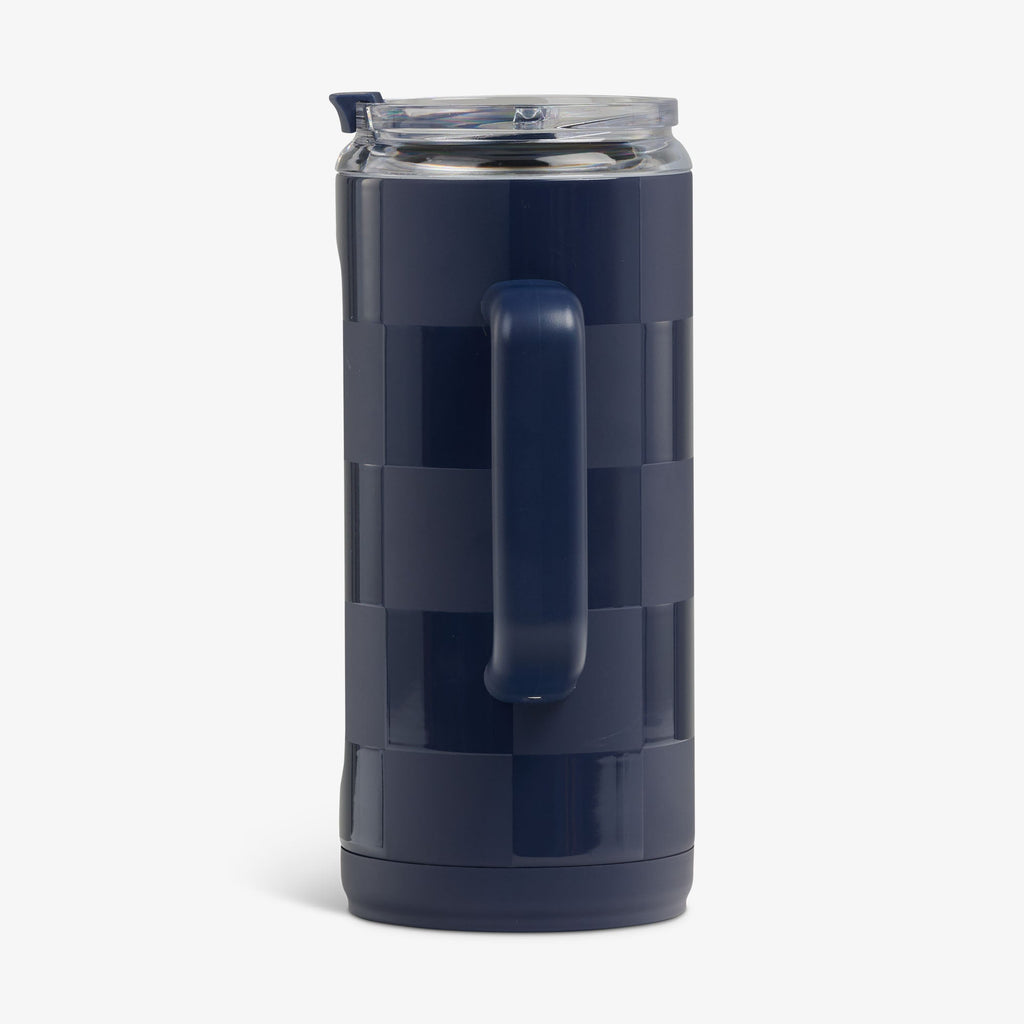 1L Beer Mug P4 - Navy Check - Product View